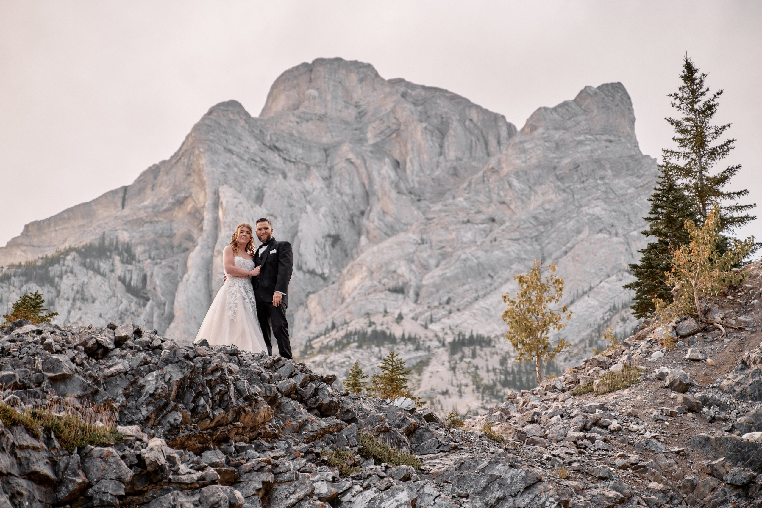 Benjamin&Courtney. Wedding in Kananaskis Park. Calgary wedding photographer. Andrii Bielikov