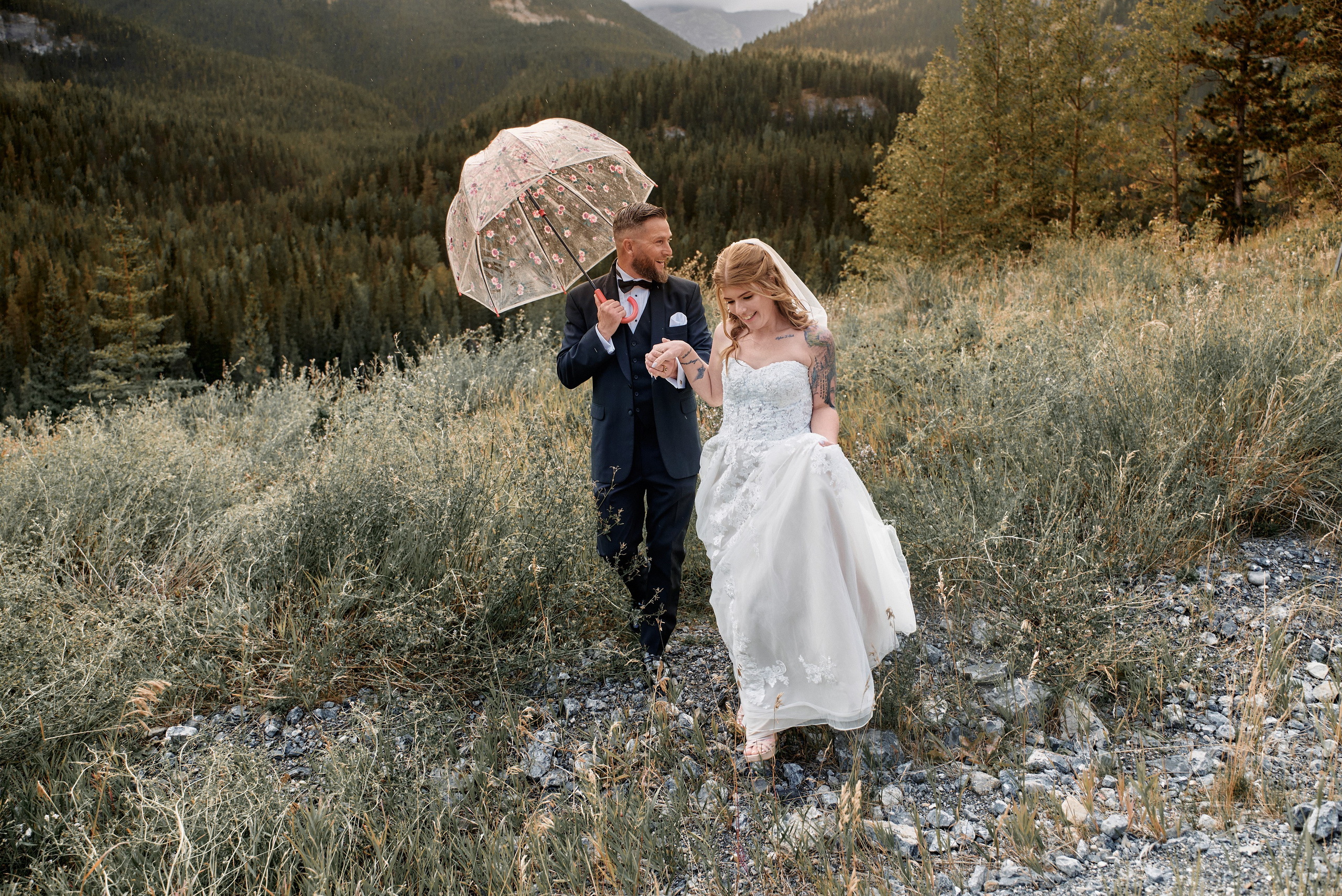 Benjamin&Courtney. Wedding in Kananaskis Park. Calgary wedding photographer. Andrii Bielikov