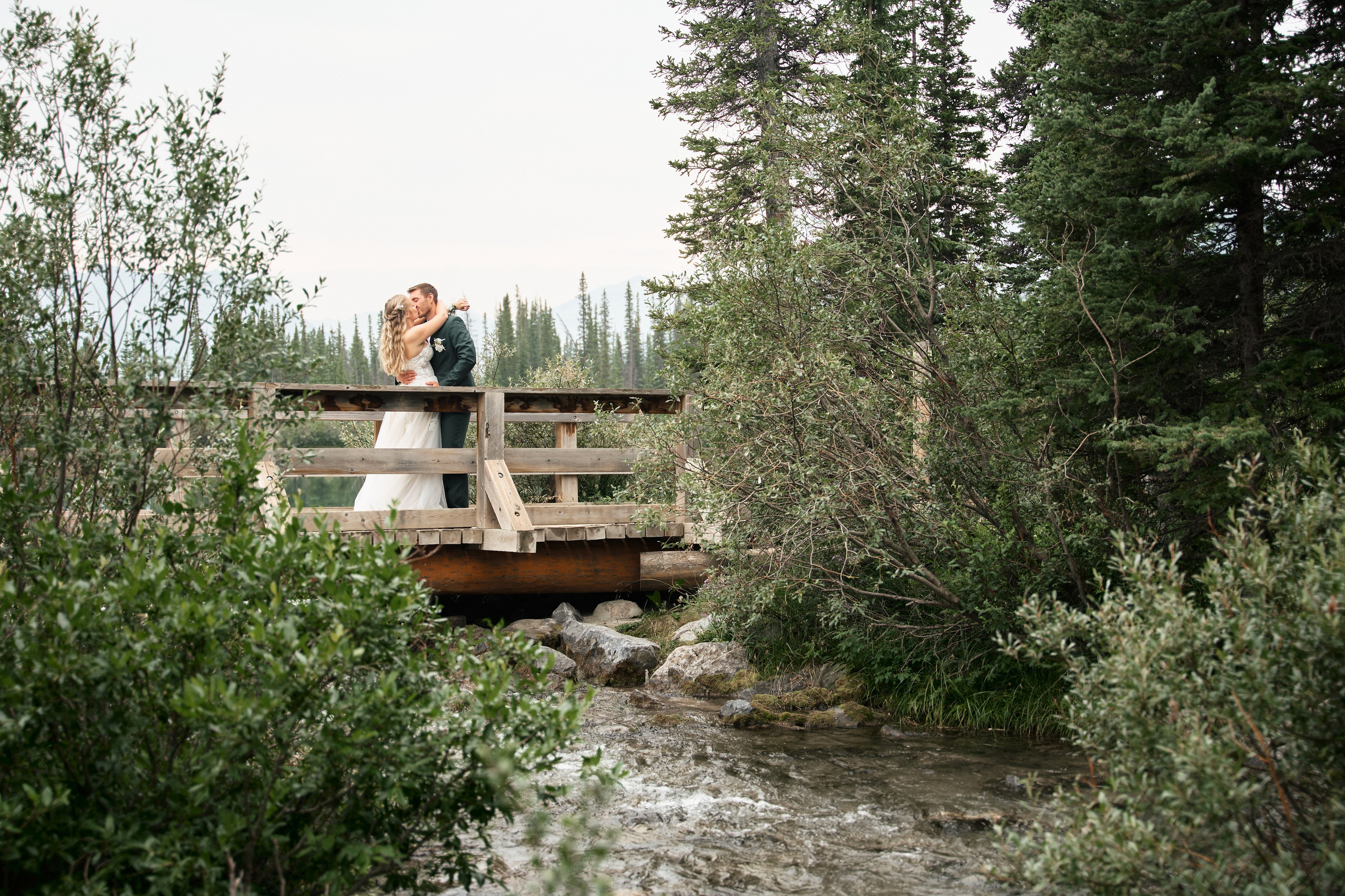 Natalie&Mat. A small, intimate wedding at Forgetmenot Lake, Kananaskis Park. Calgary wedding photographer. Andrii Bielikov