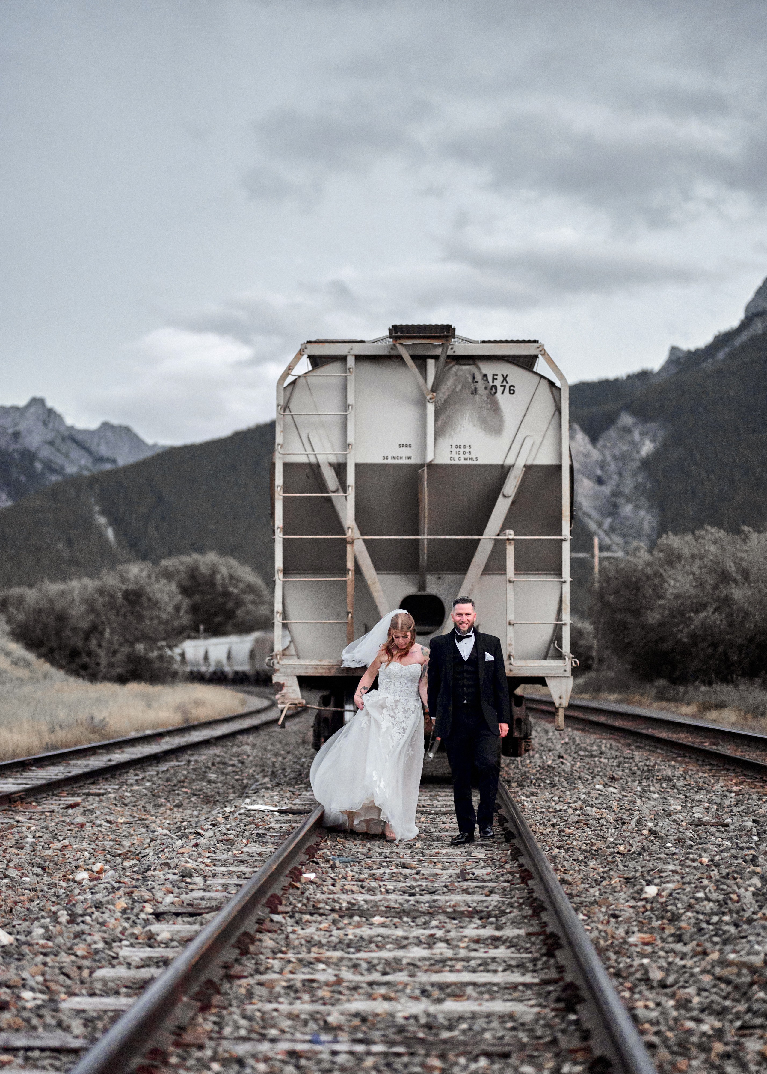Benjamin&Courtney. Wedding in Kananaskis Park. Calgary wedding photographer. Andrii Bielikov