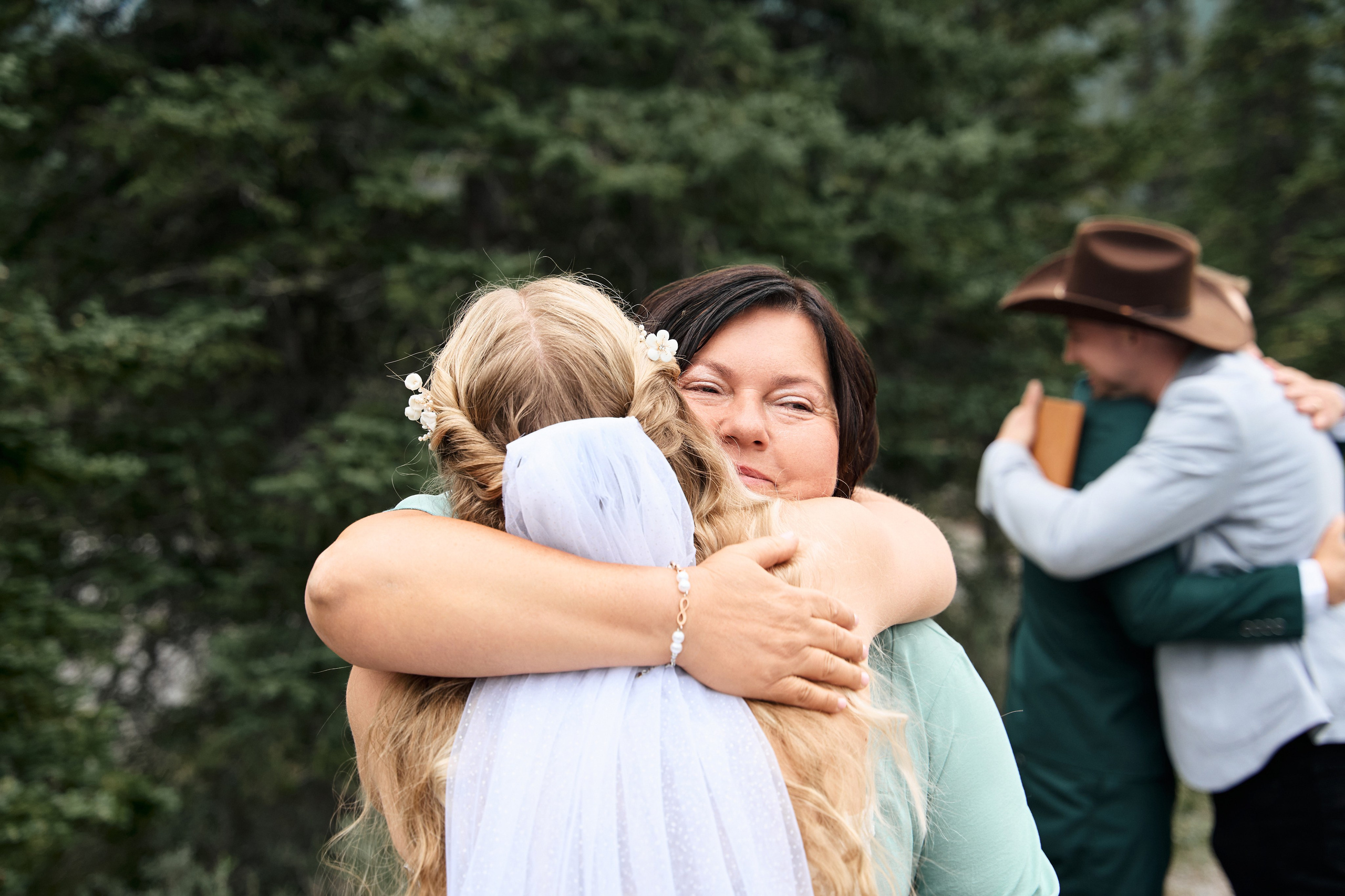Natalie&Mat. A small, intimate wedding at Forgetmenot Lake, Kananaskis Park. Calgary wedding photographer. Andrii Bielikov