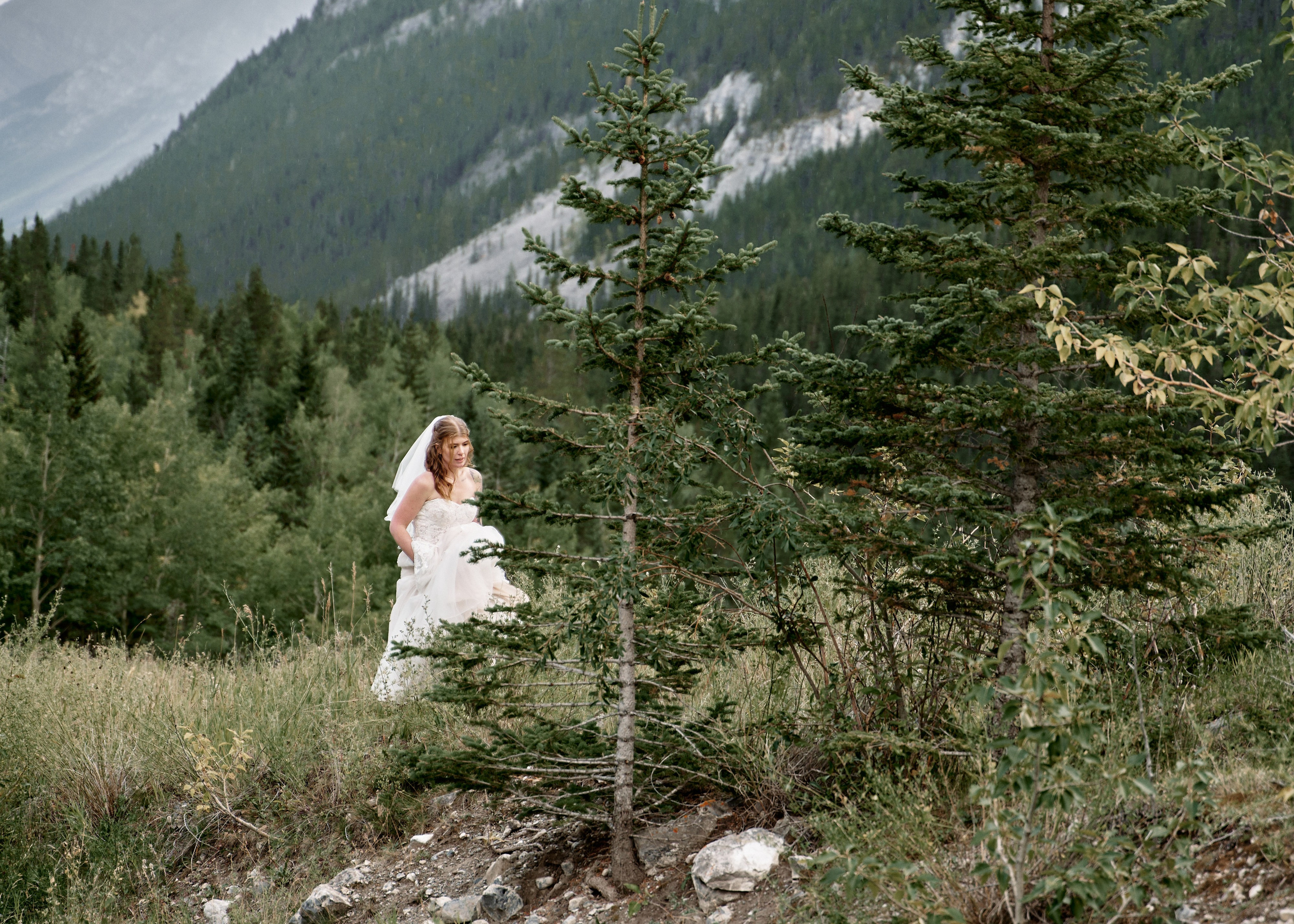 Benjamin&Courtney. Wedding in Kananaskis Park. Calgary wedding photographer. Andrii Bielikov
