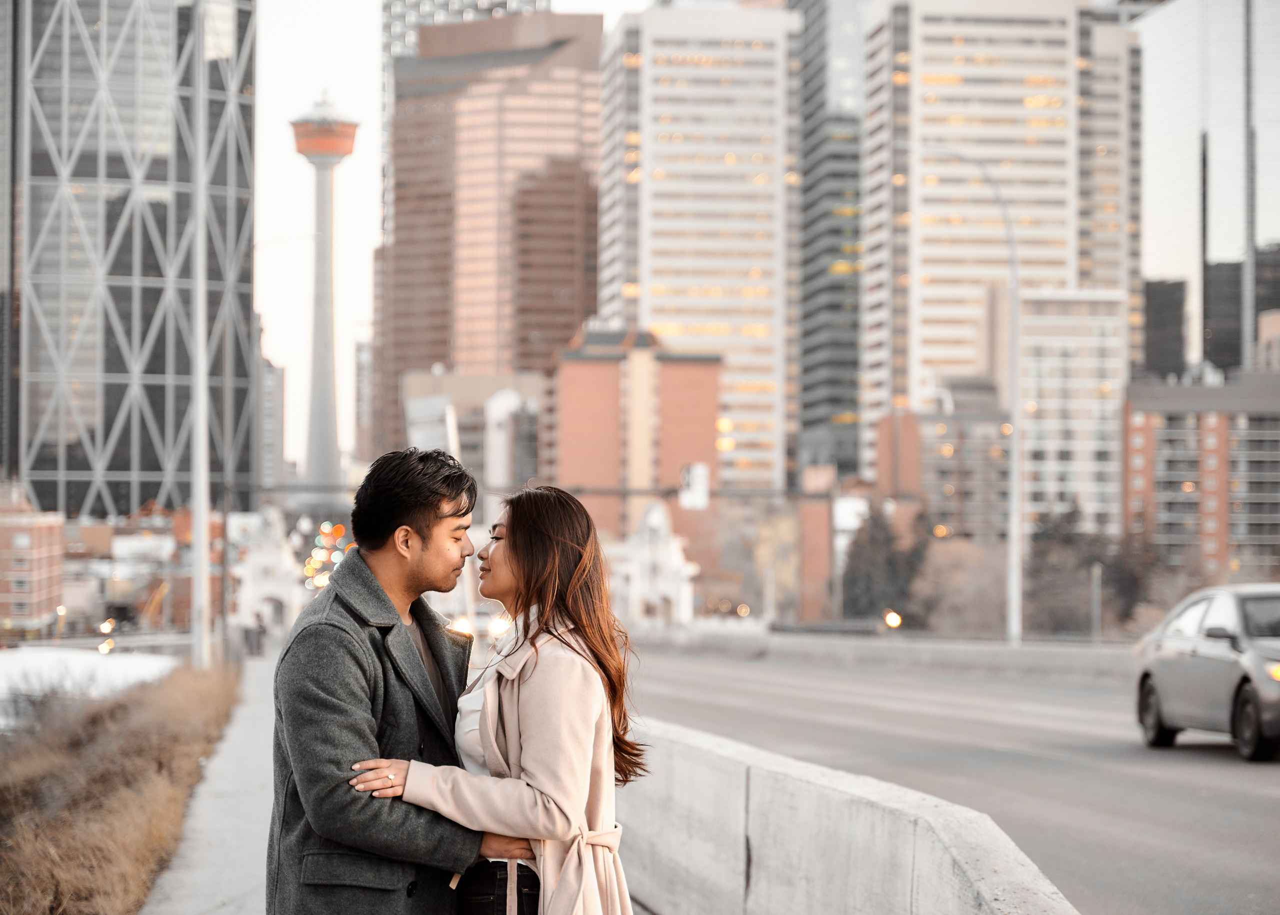 Engagement photoshoot in Calgary. Calgary wedding photographer. Andrii Bielikov