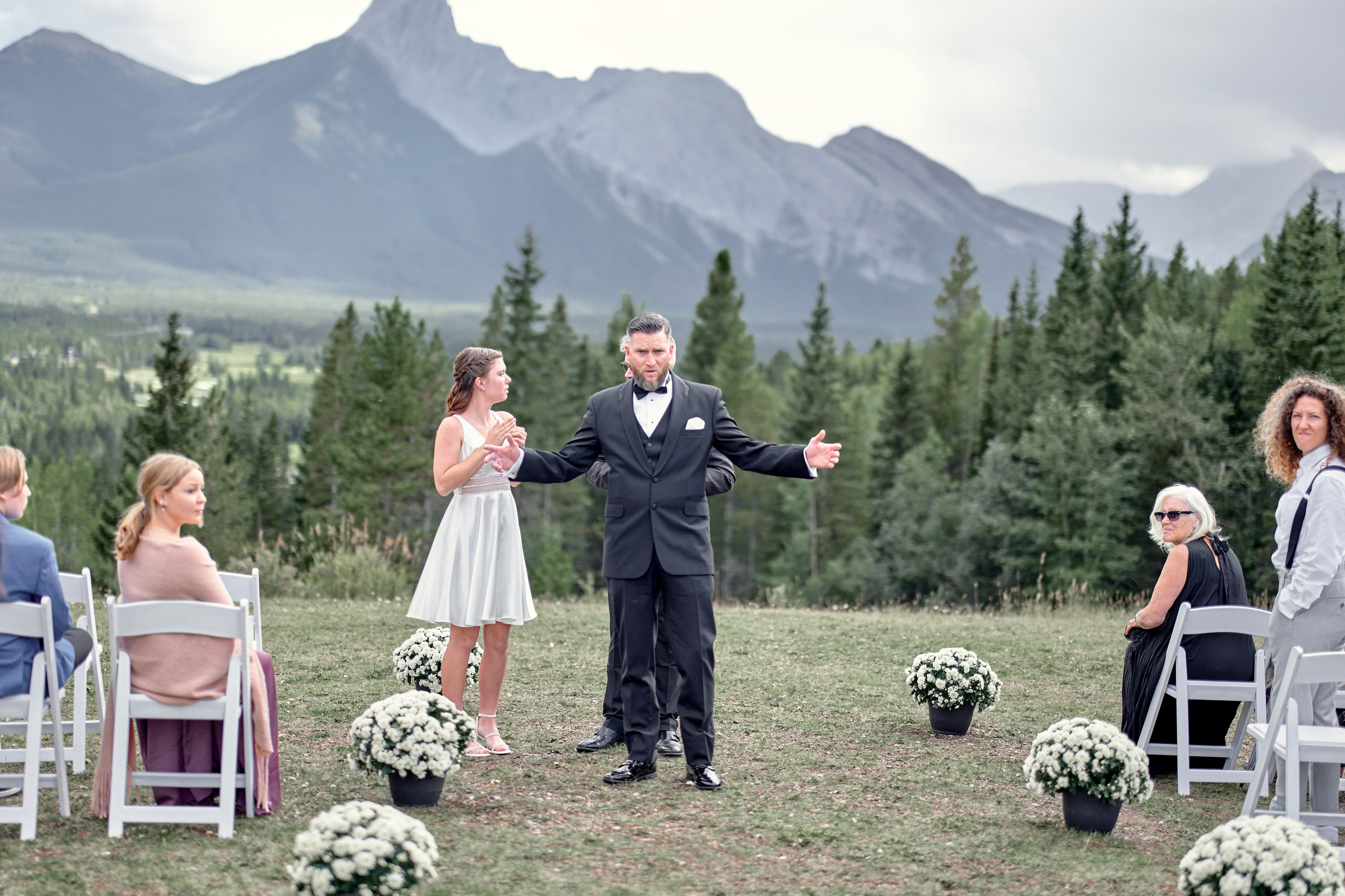 Benjamin&Courtney. Wedding in Kananaskis Park. Calgary wedding photographer. Andrii Bielikov