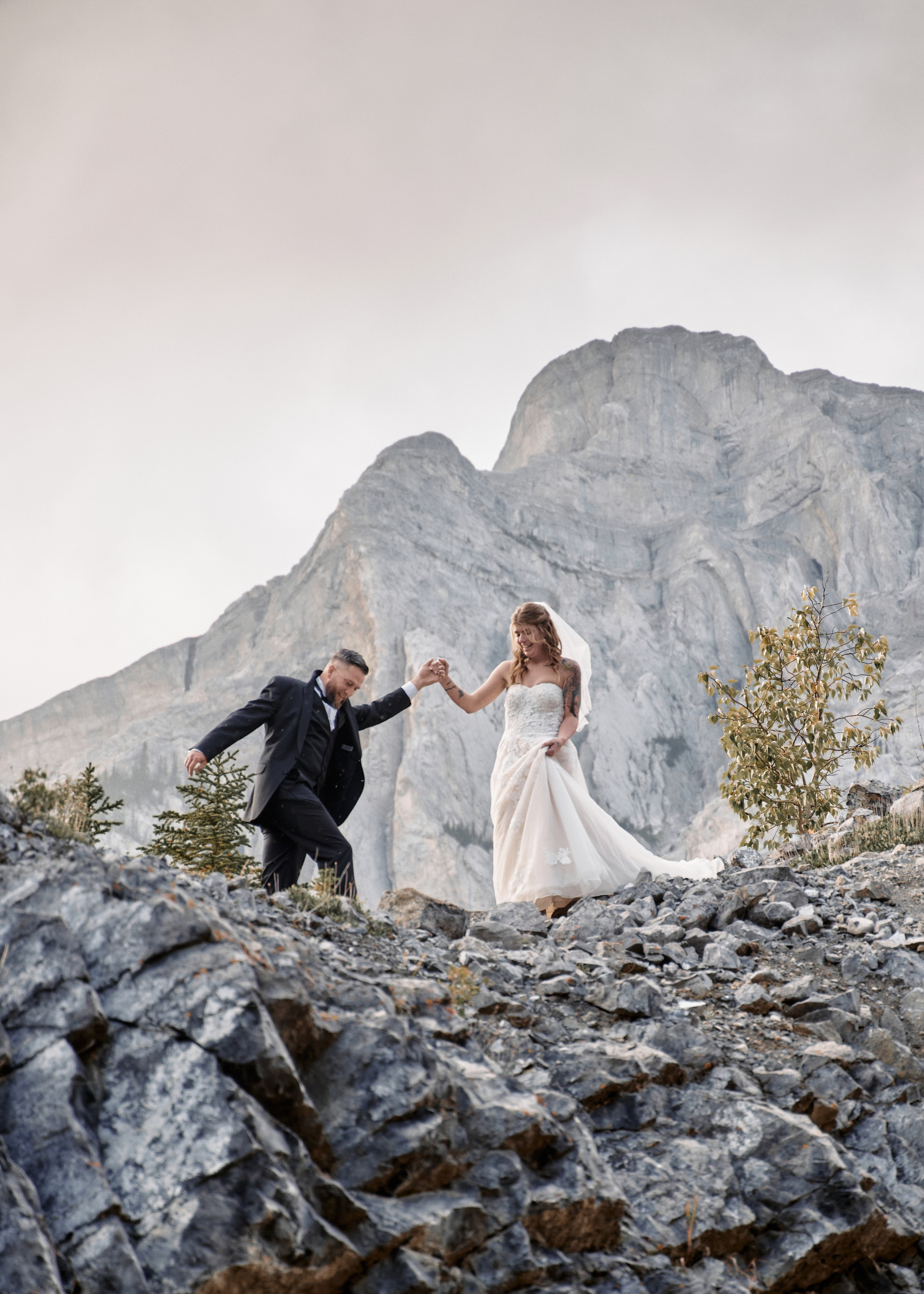 Benjamin&Courtney. Wedding in Kananaskis Park. Calgary wedding photographer. Andrii Bielikov