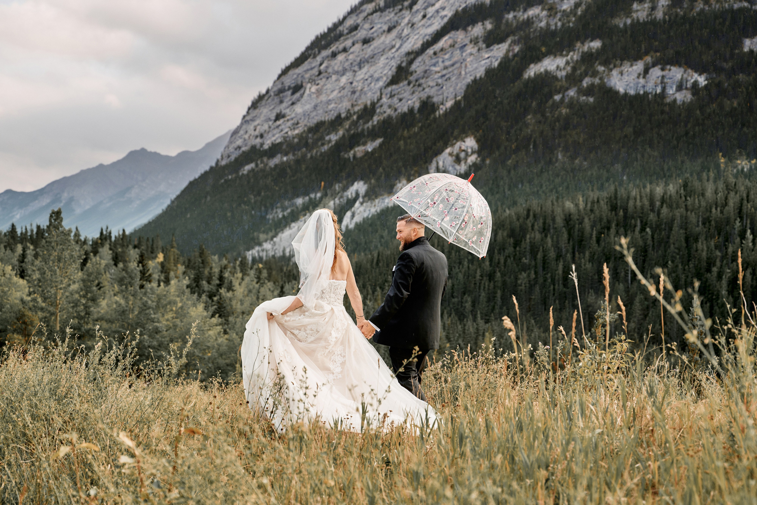 Benjamin&Courtney. Wedding in Kananaskis Park. Calgary wedding photographer. Andrii Bielikov