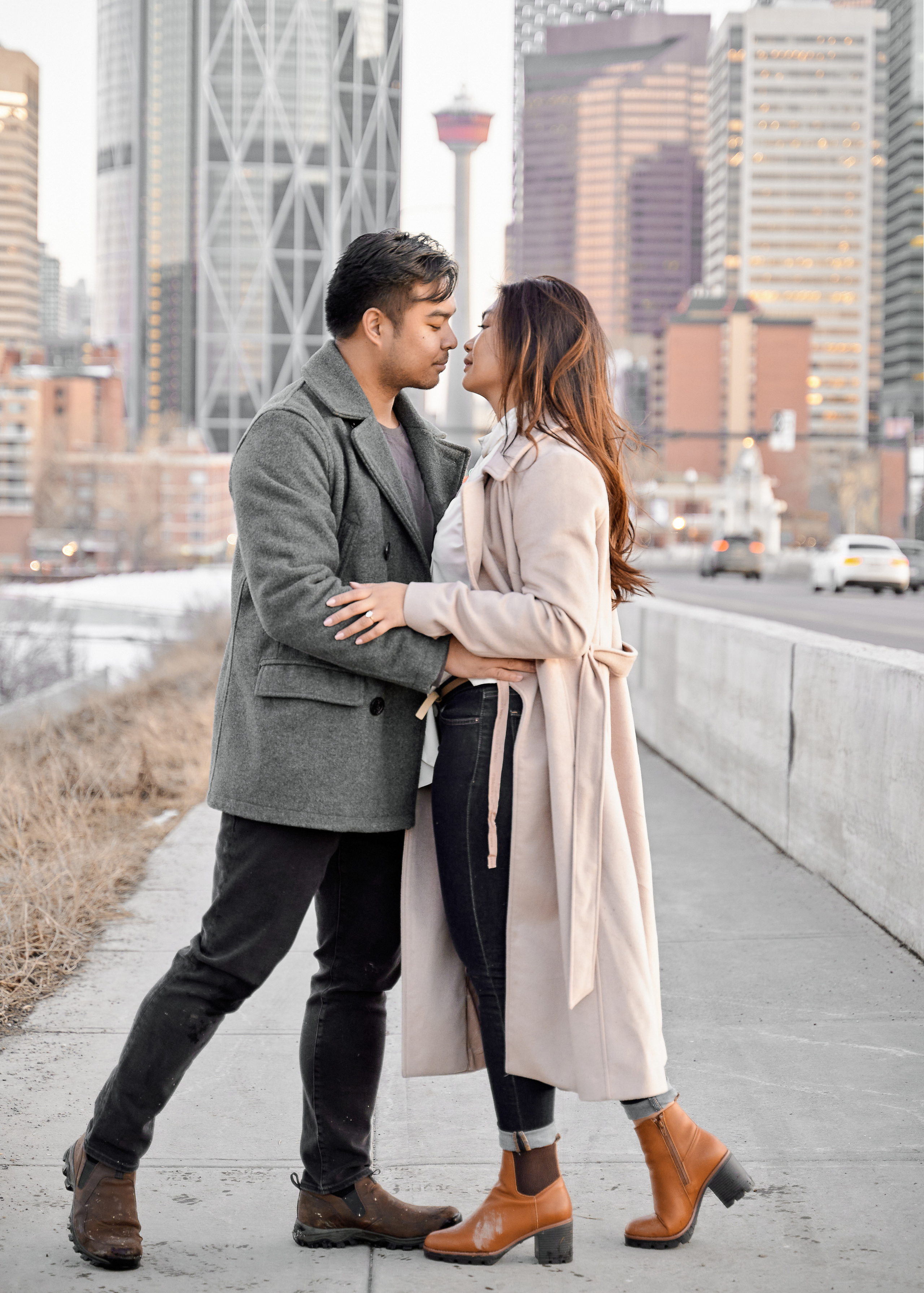 Engagement photoshoot in Calgary. Calgary wedding photographer. Andrii Bielikov