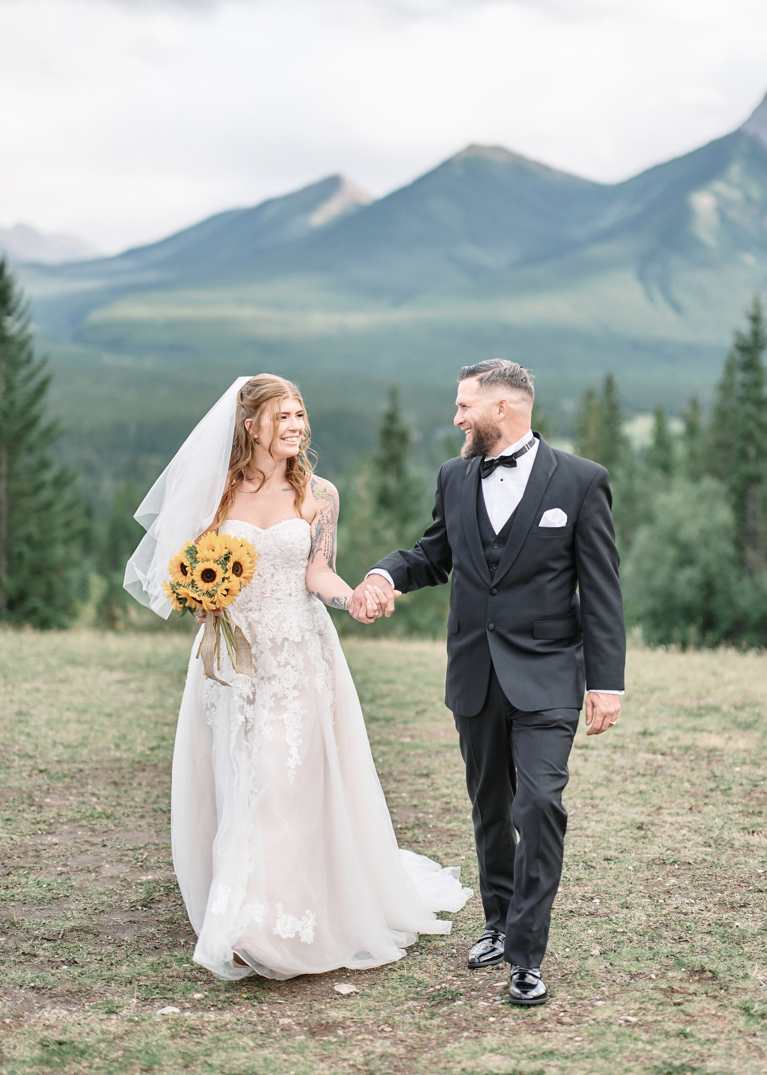 Benjamin&Courtney. Wedding in Kananaskis Park. Calgary wedding photographer. Andrii Bielikov