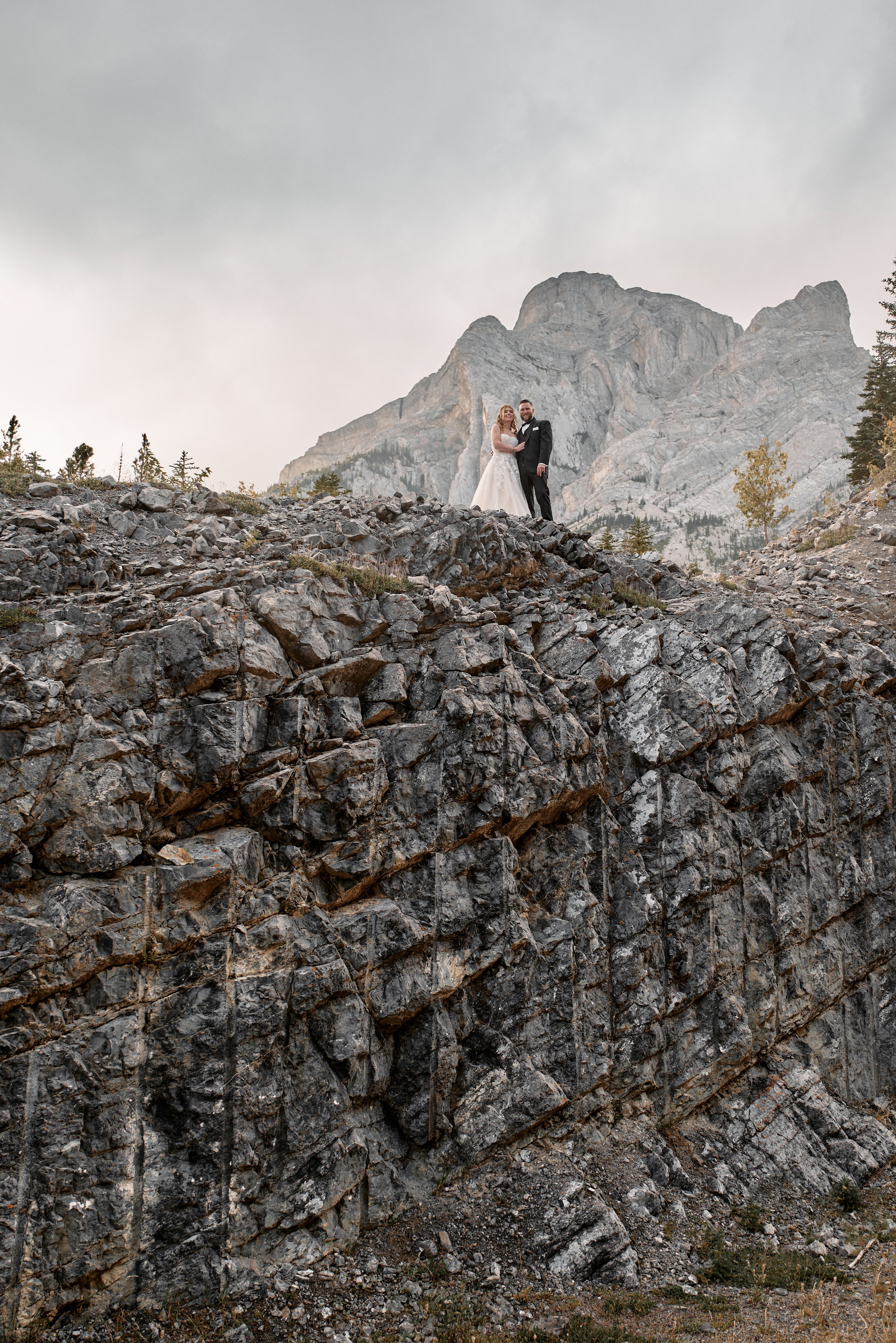Benjamin&Courtney. Wedding in Kananaskis Park. Calgary wedding photographer. Andrii Bielikov