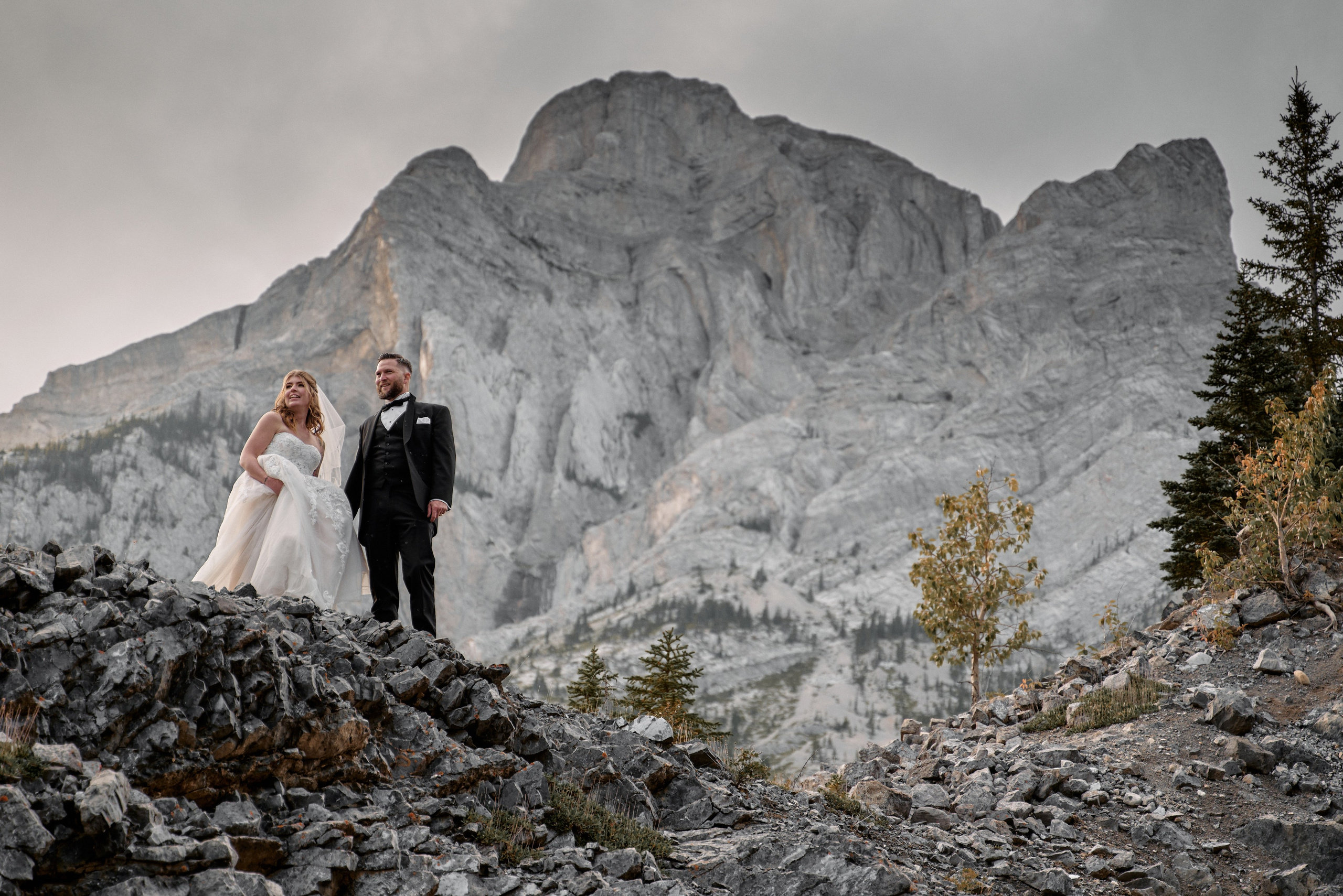 Benjamin&Courtney. Wedding in Kananaskis Park. Calgary wedding photographer. Andrii Bielikov
