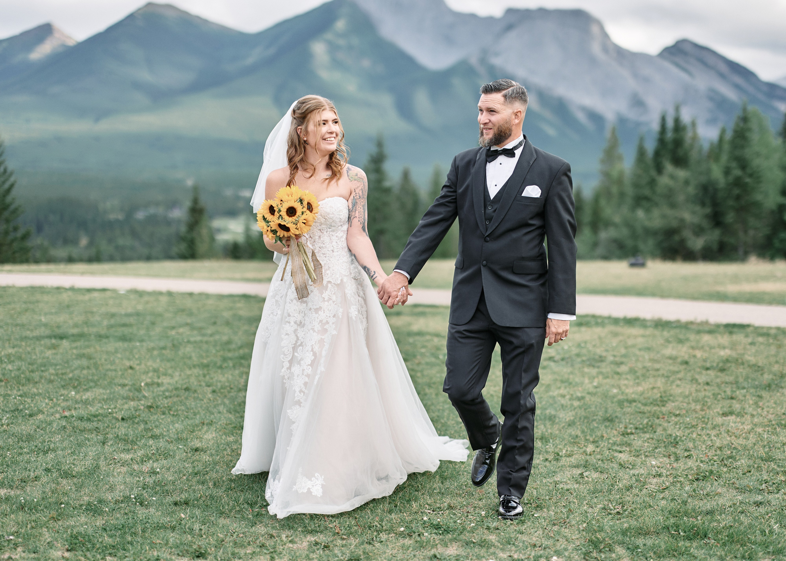 Benjamin&Courtney. Wedding in Kananaskis Park. Calgary wedding photographer. Andrii Bielikov