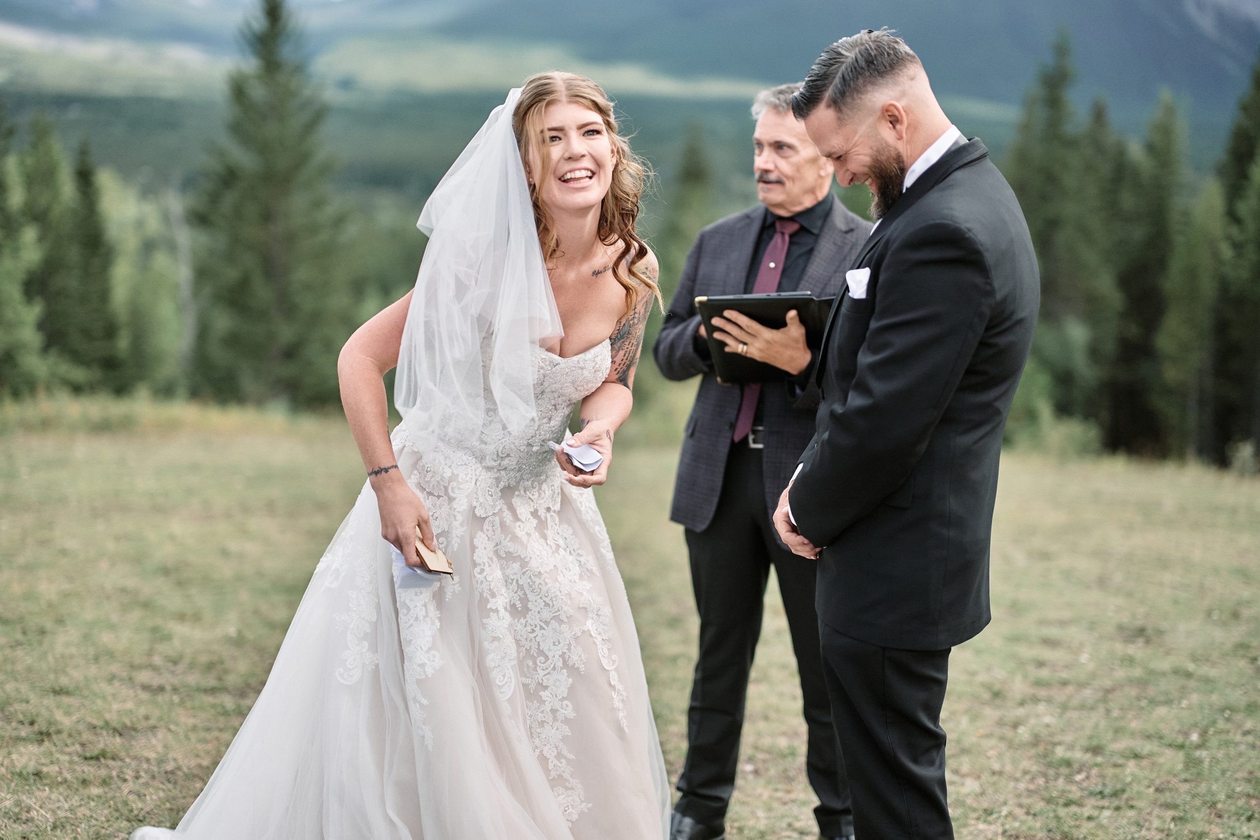 Benjamin&Courtney. Wedding in Kananaskis Park. Calgary wedding photographer. Andrii Bielikov