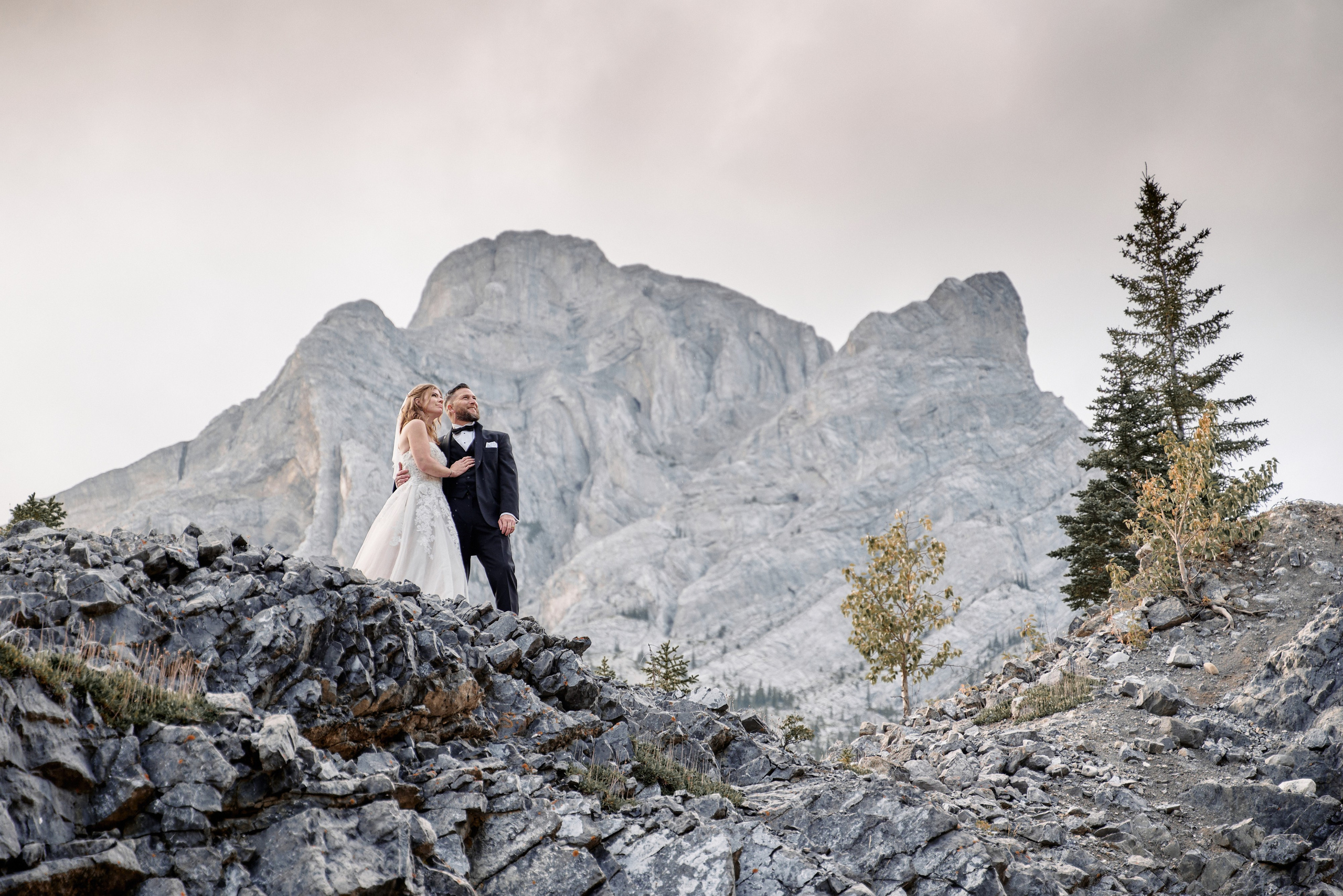 Benjamin&Courtney. Wedding in Kananaskis Park. Calgary wedding photographer. Andrii Bielikov