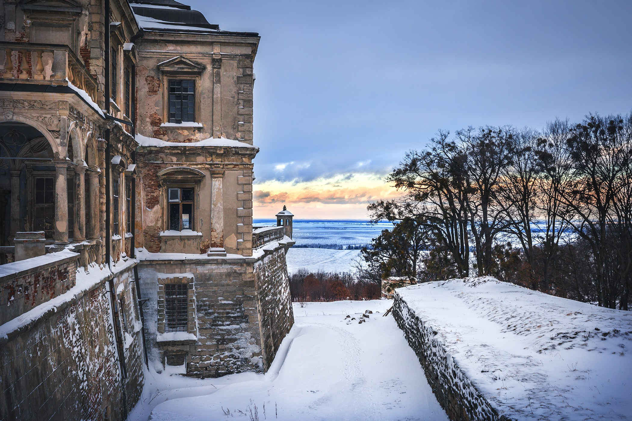 Pidgoretsky Castle, January 2019. Garden and interior photographer Elena Shavlovska, Netherlands