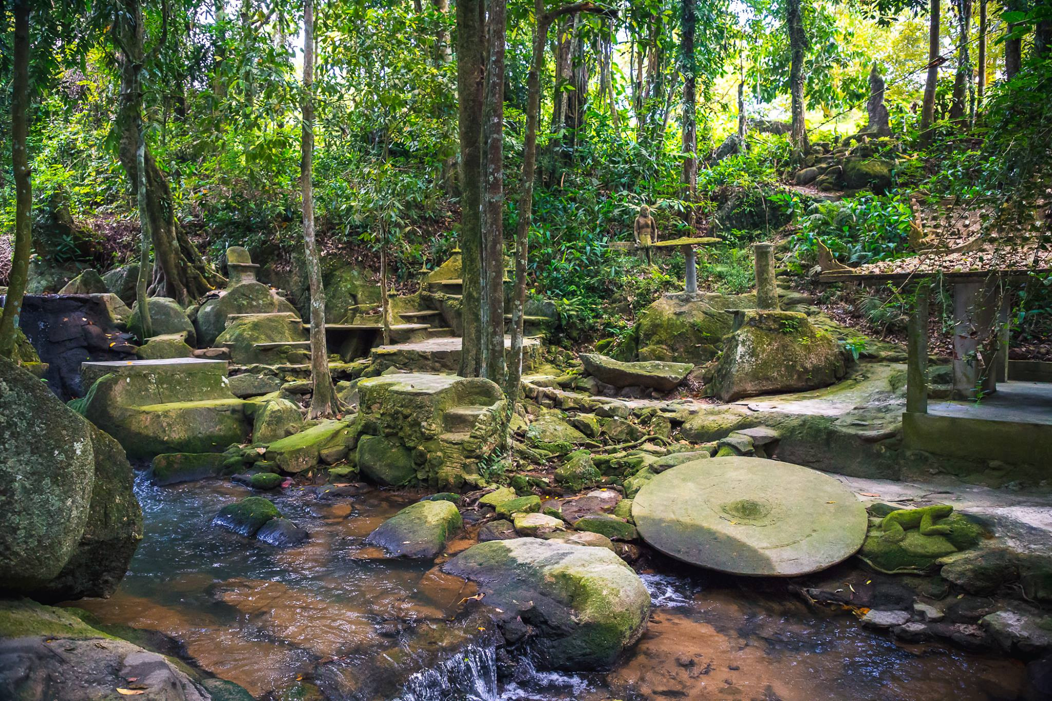 Photo shoots of landscape Buddha garden in Samui. Garden and interior photographer Elena Shavlovska, Netherlands