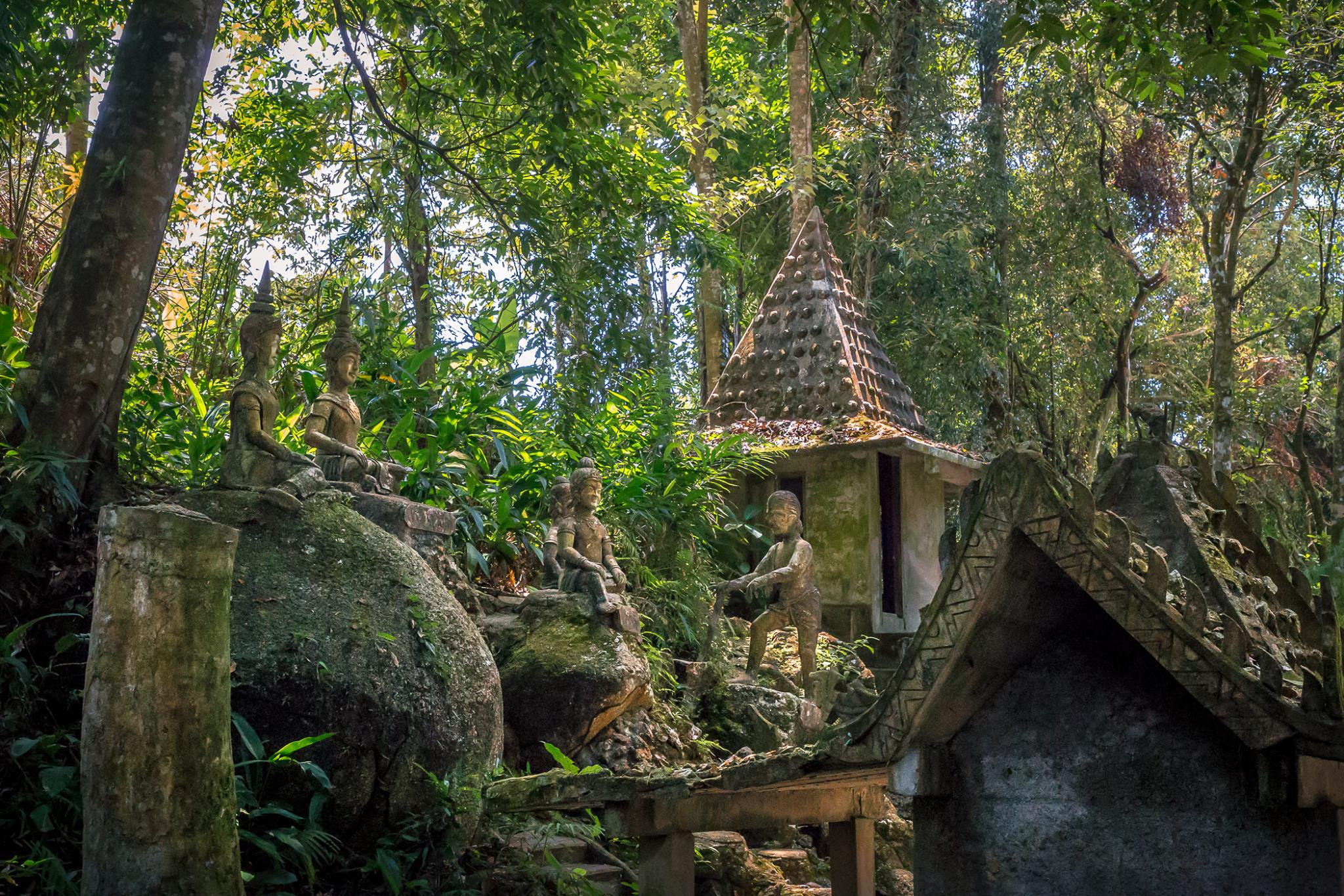 Photo shoots of landscape Buddha garden in Samui. Garden and interior photographer Elena Shavlovska, Netherlands