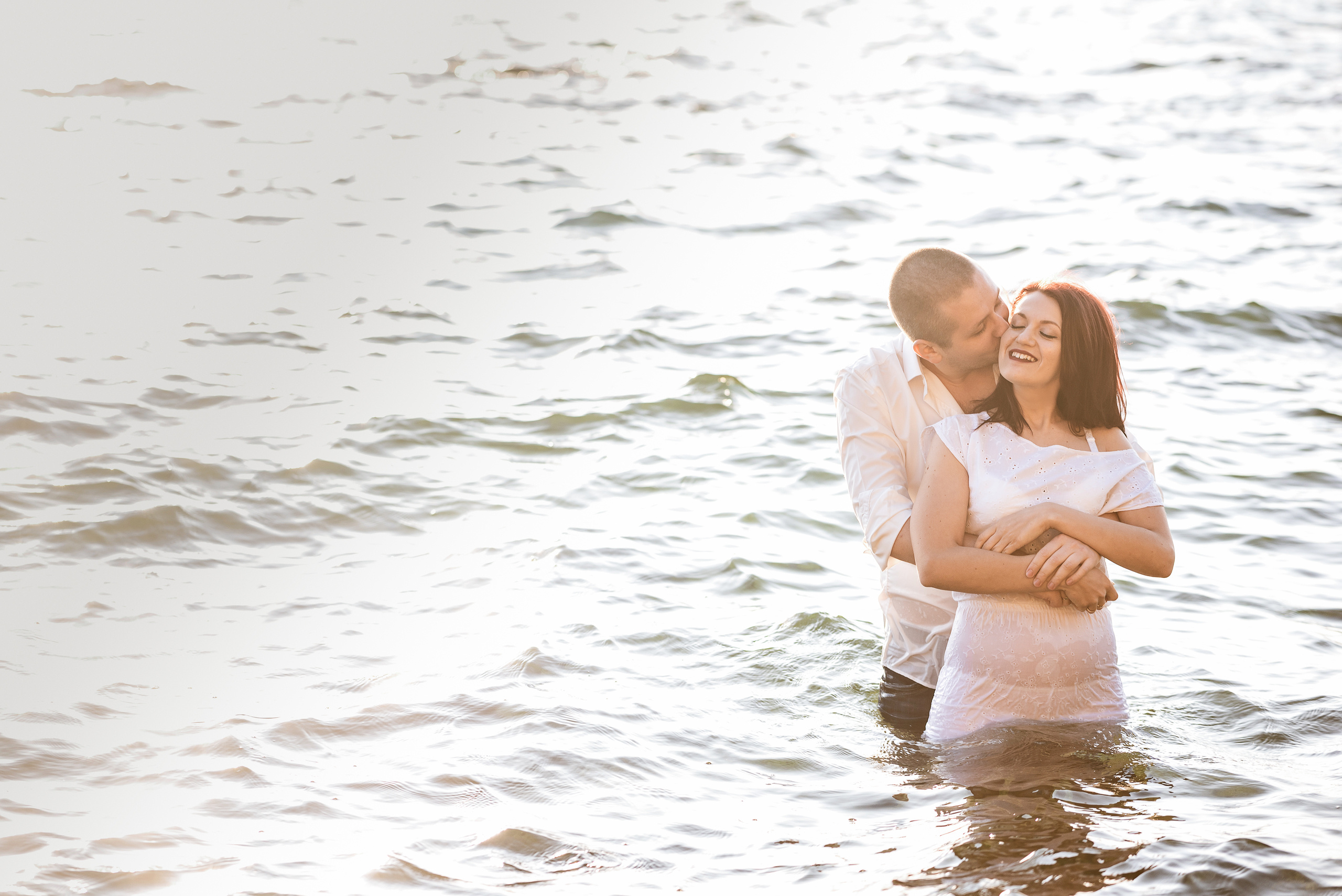 Морской рассвет. Паша и Наташа