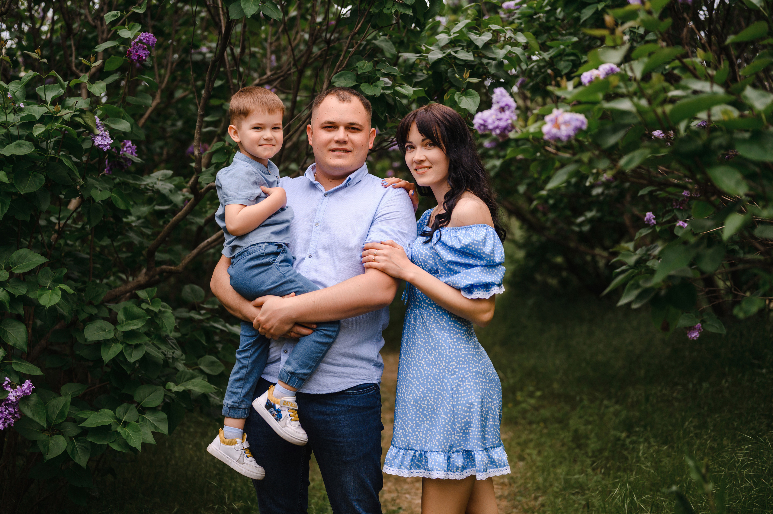 Оля, Макс и Тимоша в Ботаническом саду