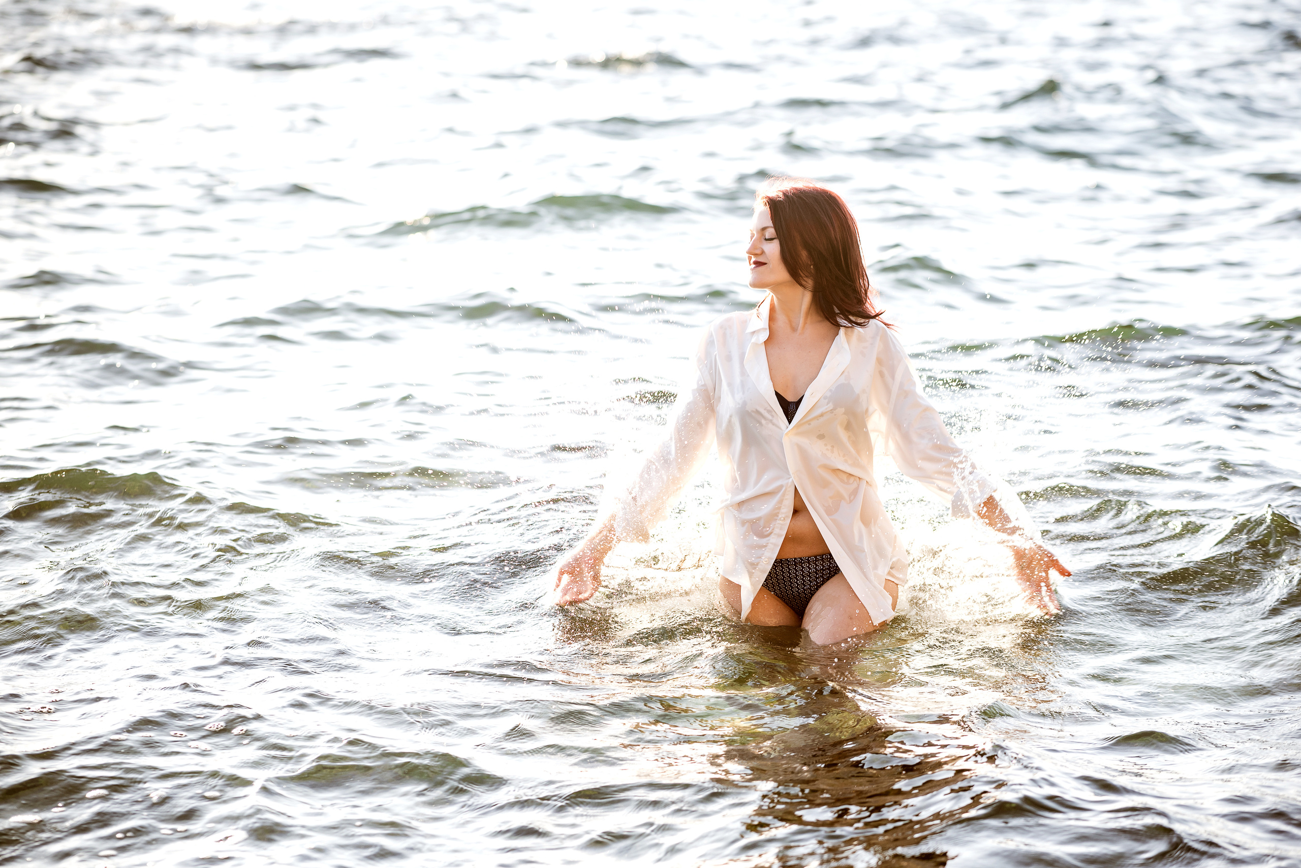 Морской рассвет. Паша и Наташа