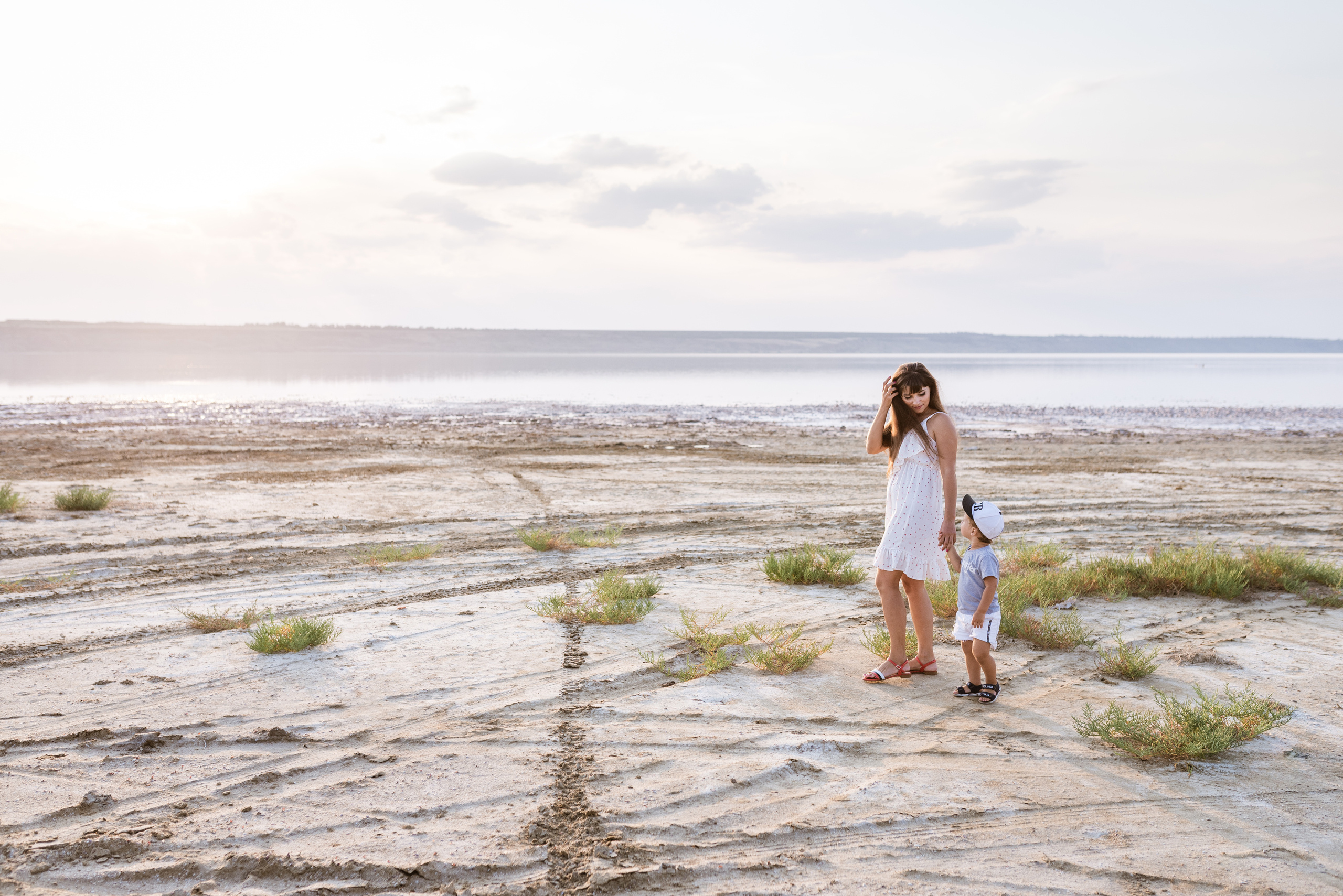 Дина и Тима на Куяльнике