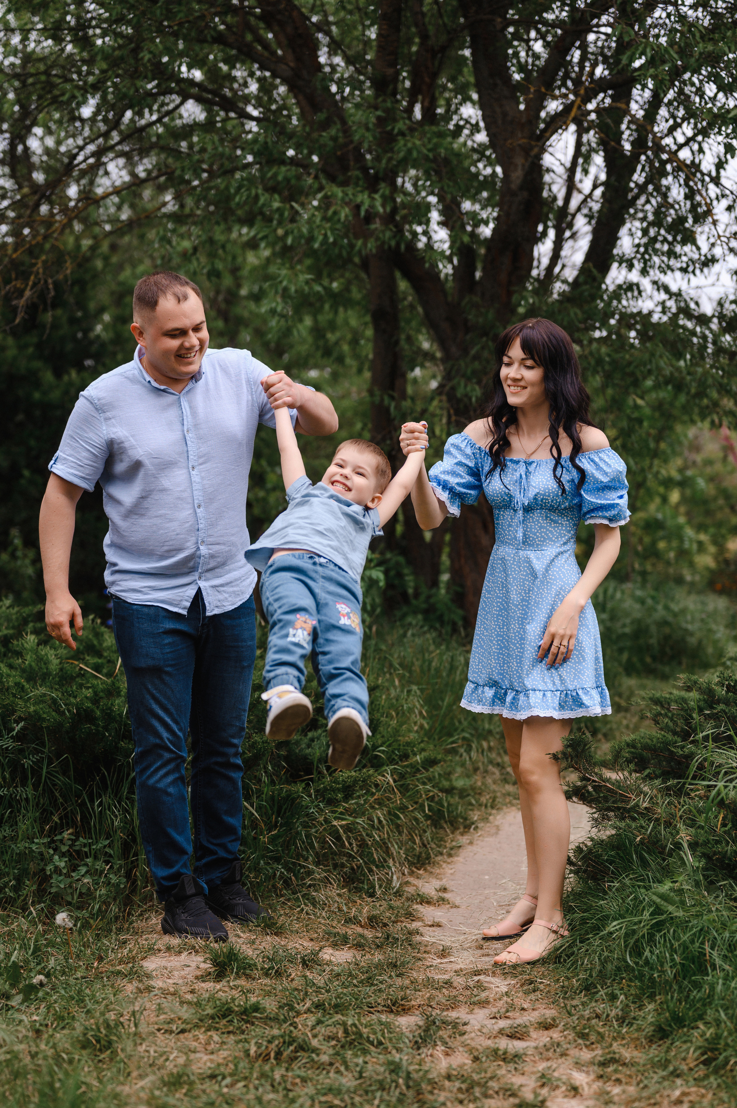 Оля, Макс и Тимоша в Ботаническом саду