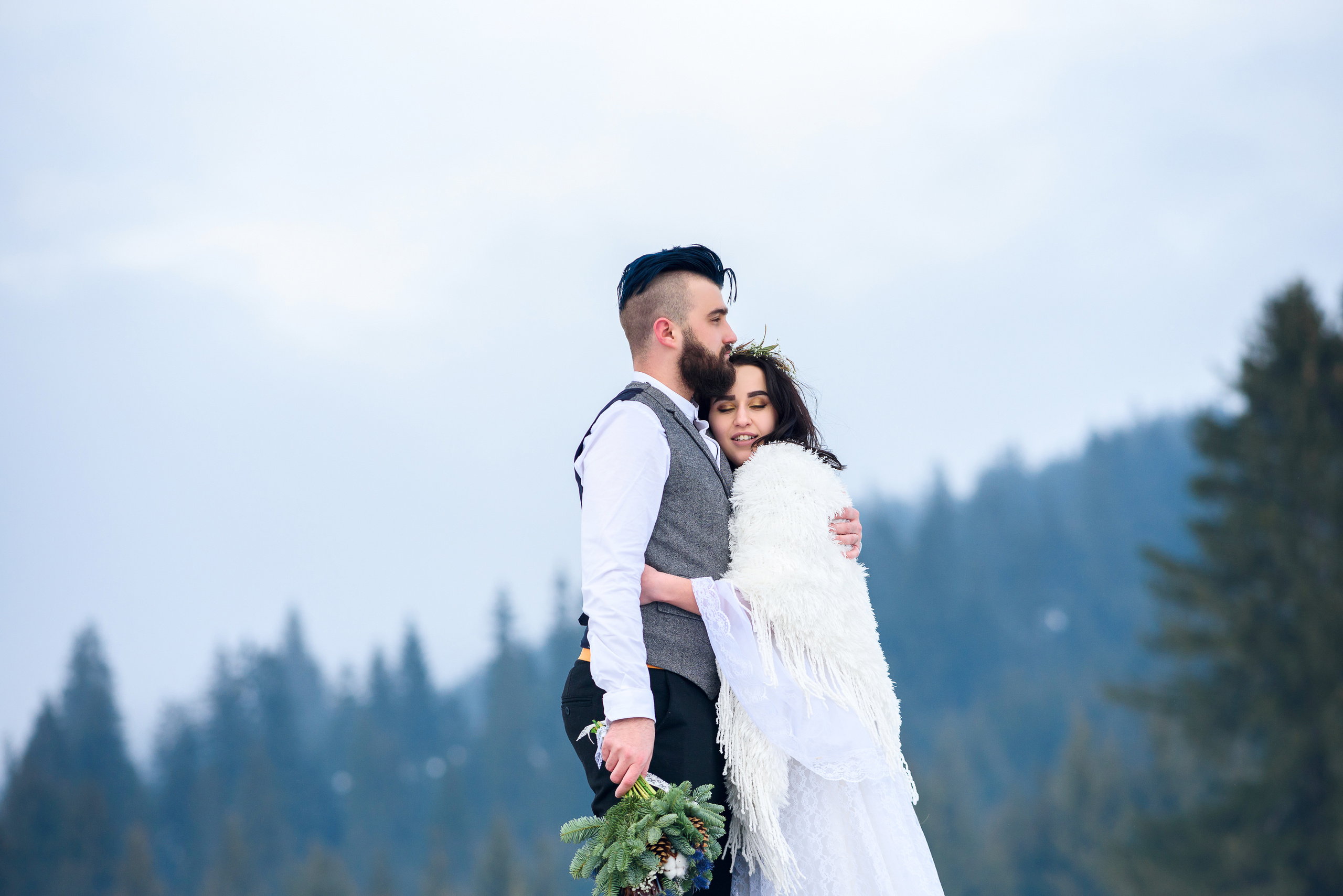 Зимняя свадьба в Карпатах