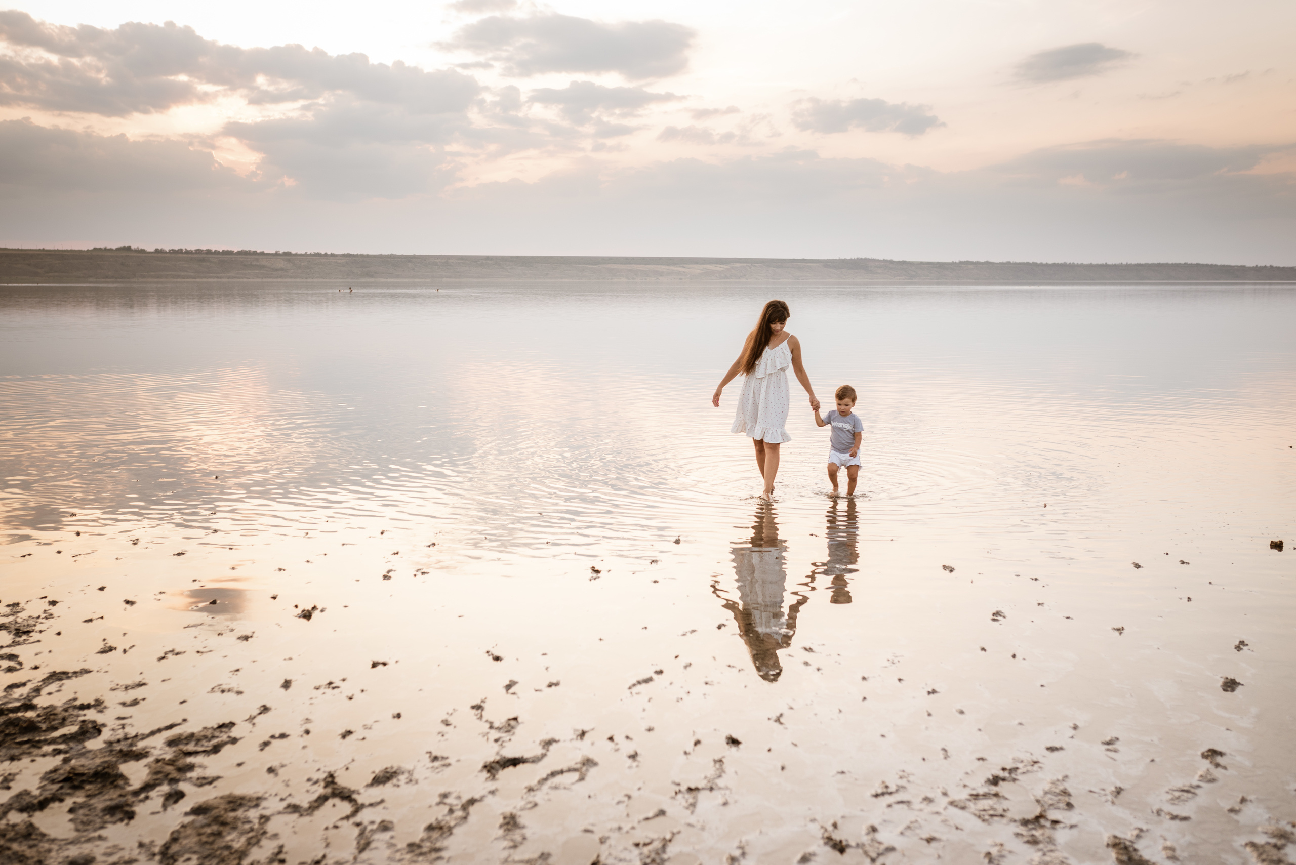 Дина и Тима на Куяльнике