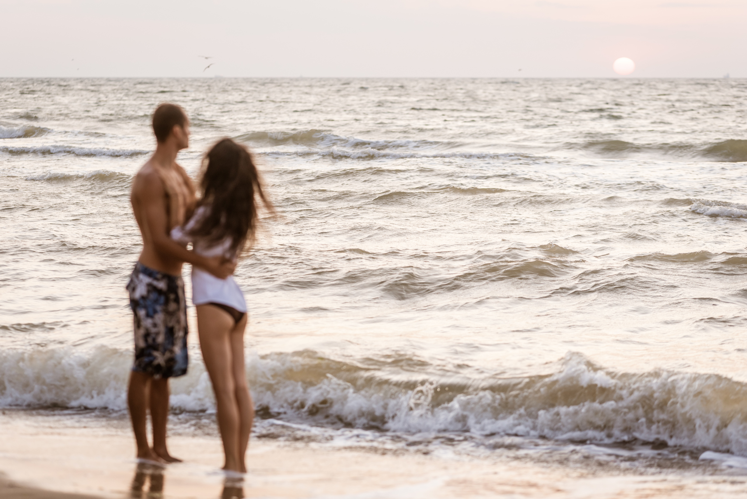 Санжейка, рассвет, Лена и Артём