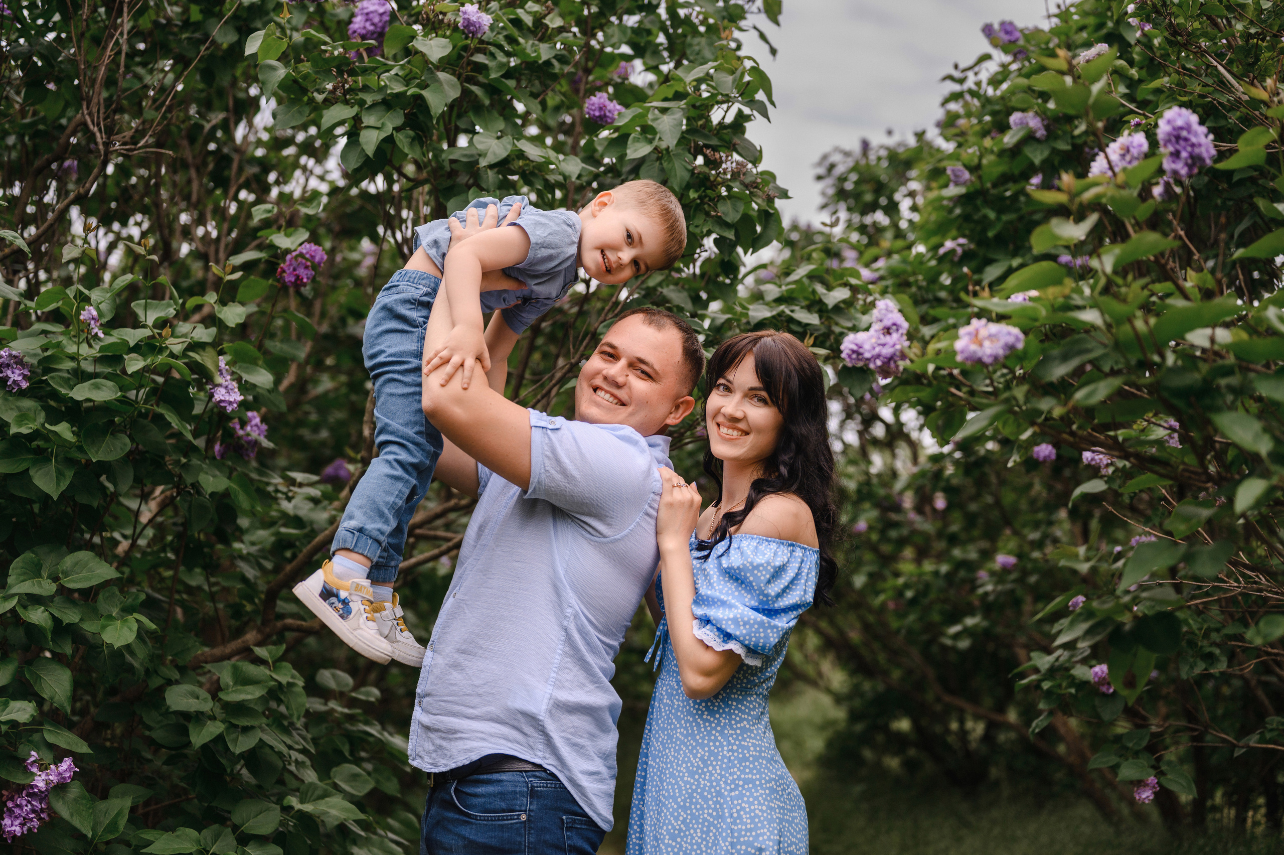 Оля, Макс и Тимоша в Ботаническом саду