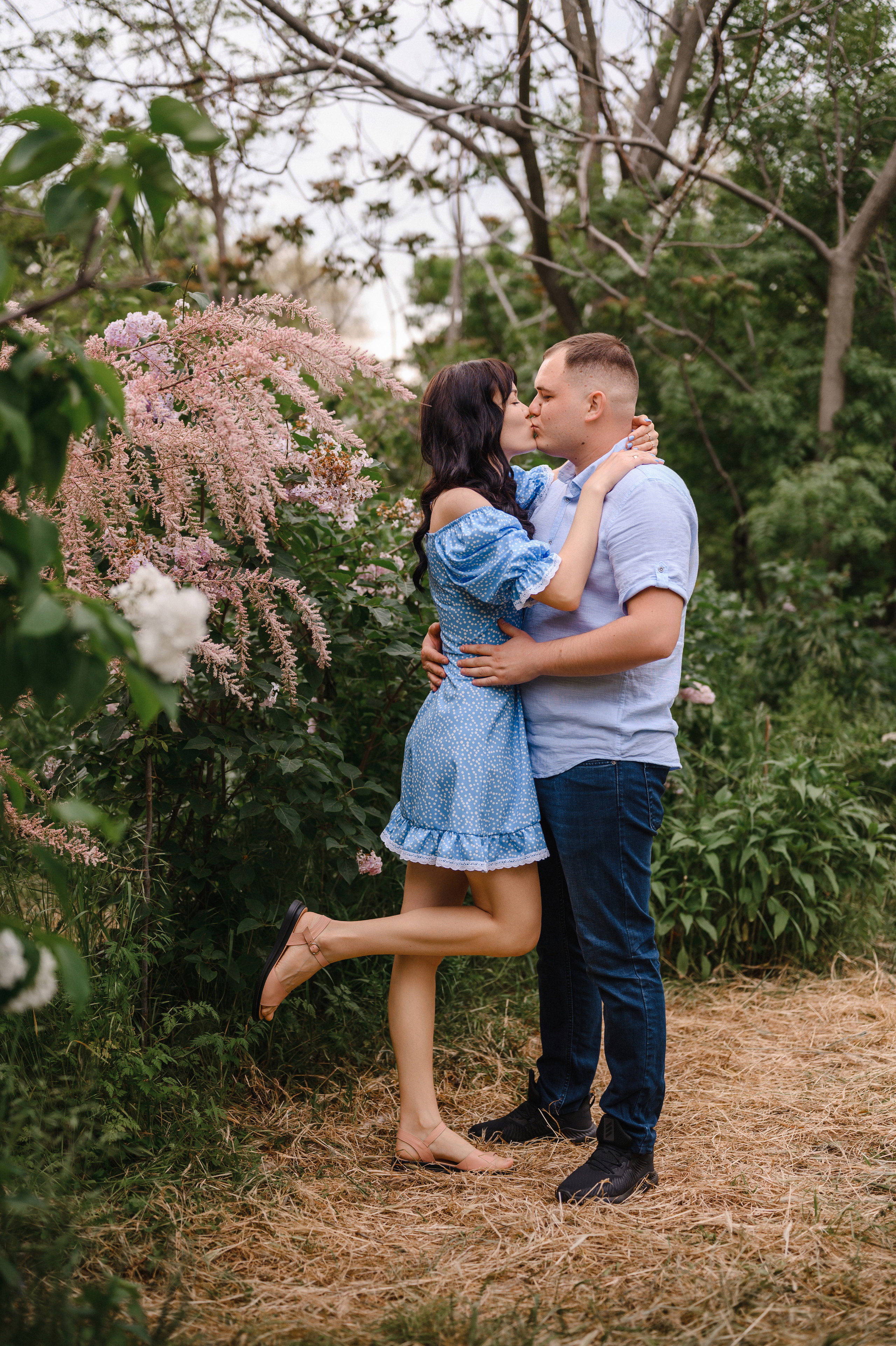 Оля, Макс и Тимоша в Ботаническом саду