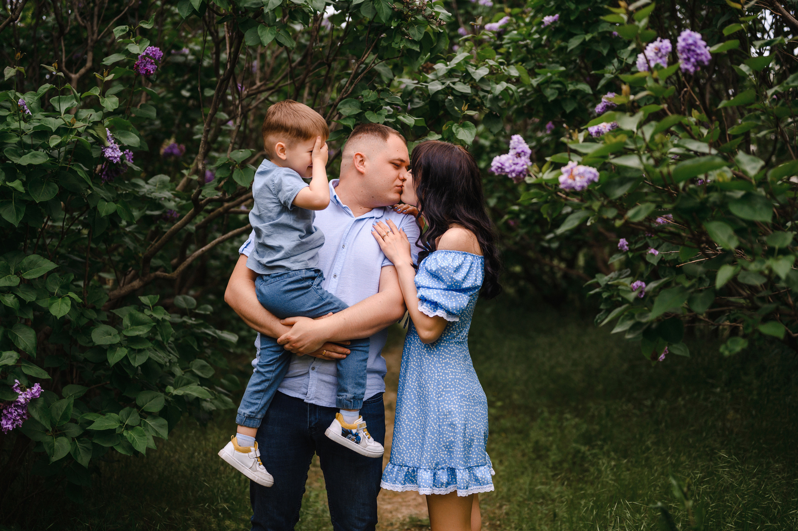 Оля, Макс и Тимоша в Ботаническом саду