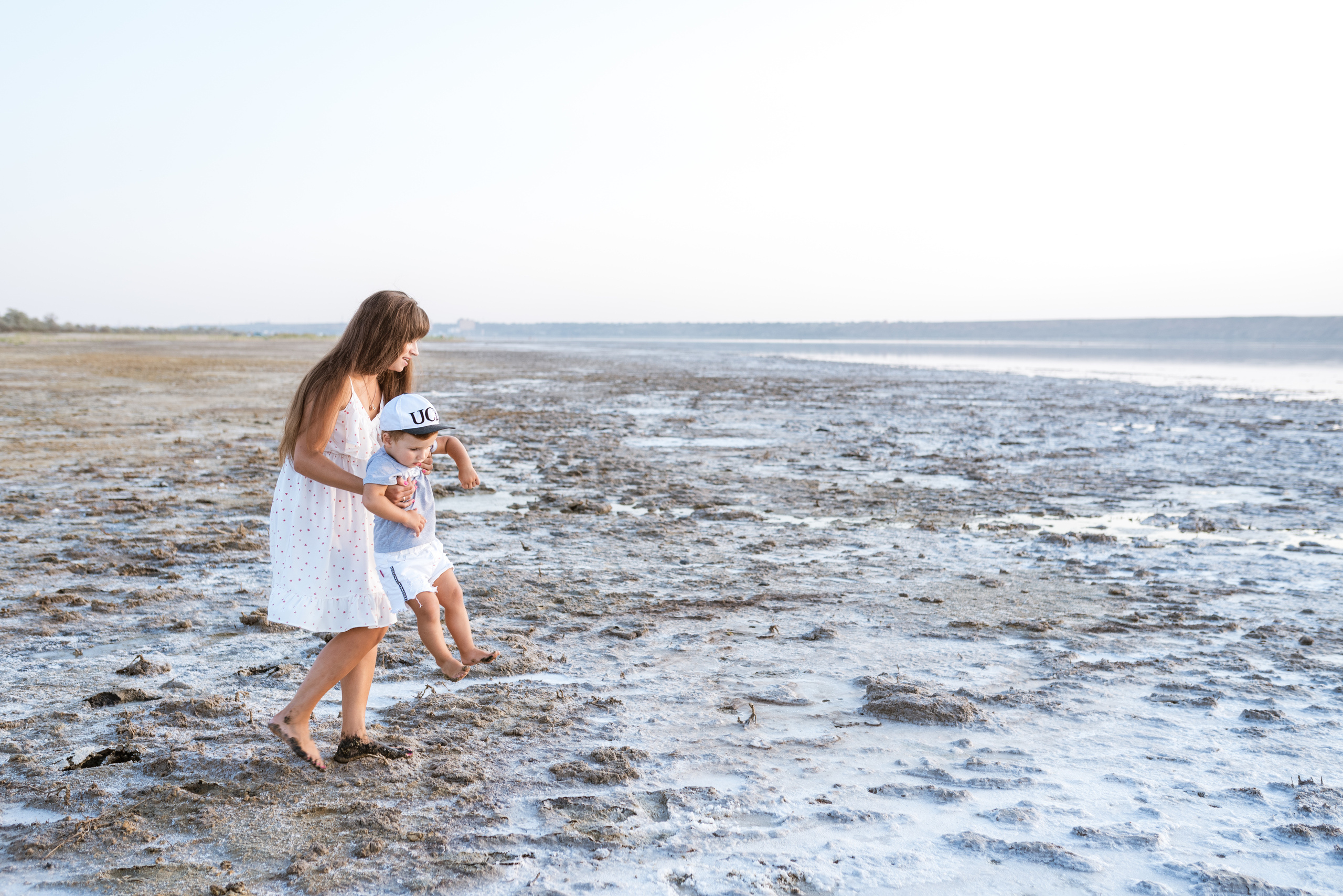 Дина и Тима на Куяльнике