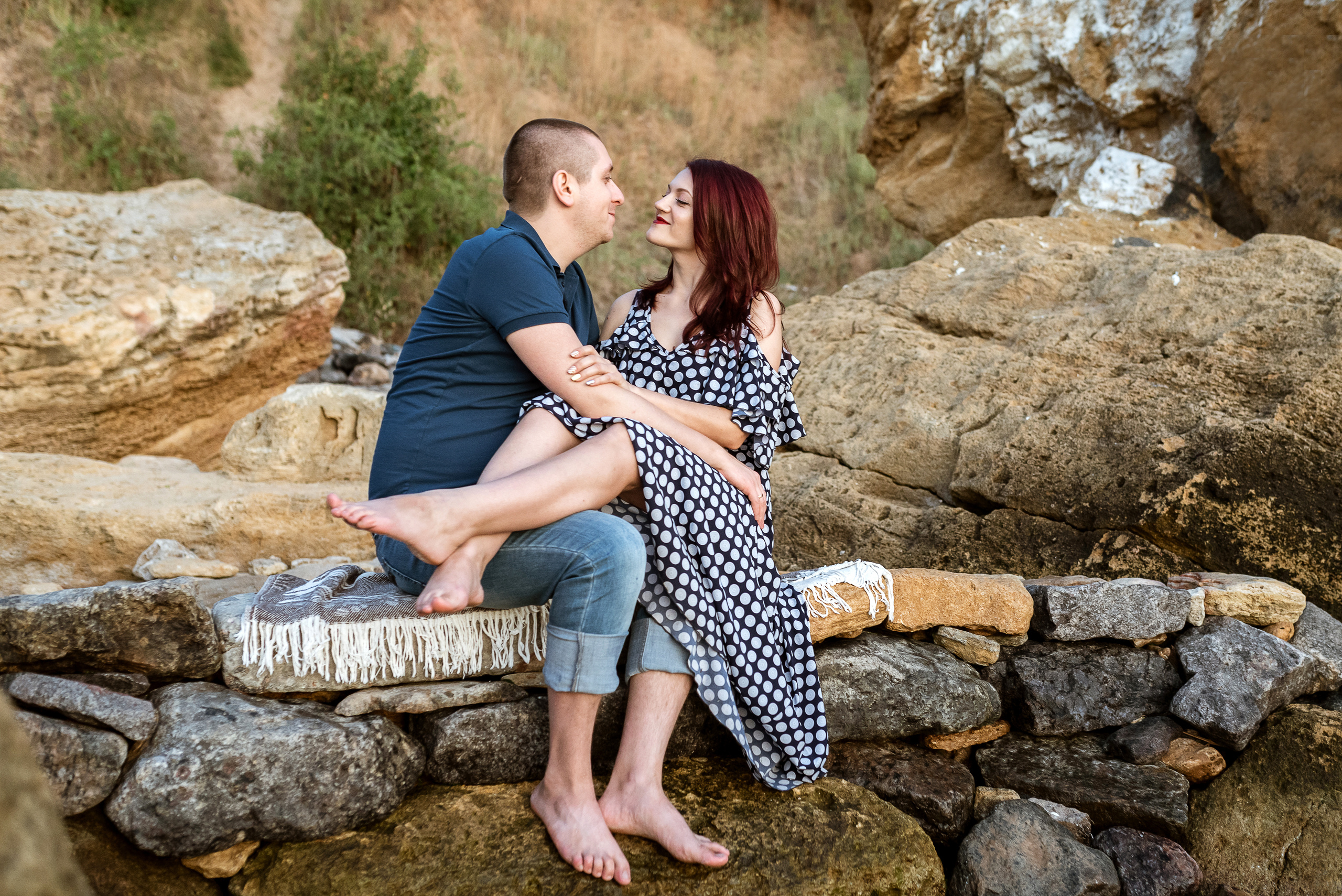 Морской рассвет. Паша и Наташа