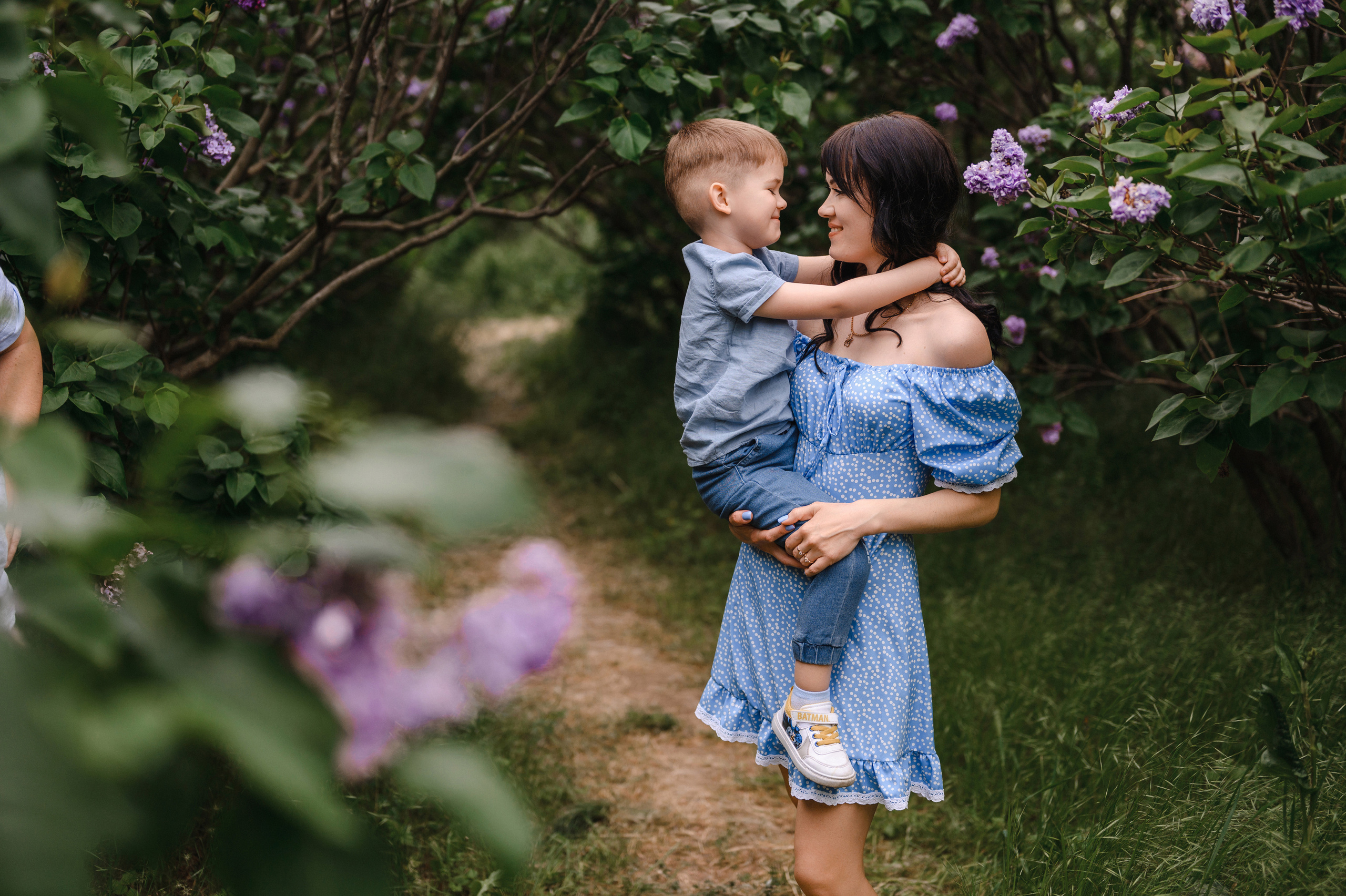 Оля, Макс и Тимоша в Ботаническом саду