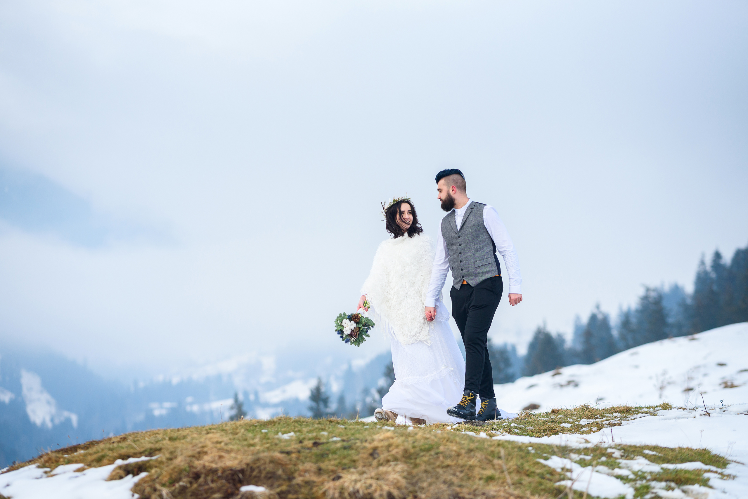 Зимняя свадьба в Карпатах
