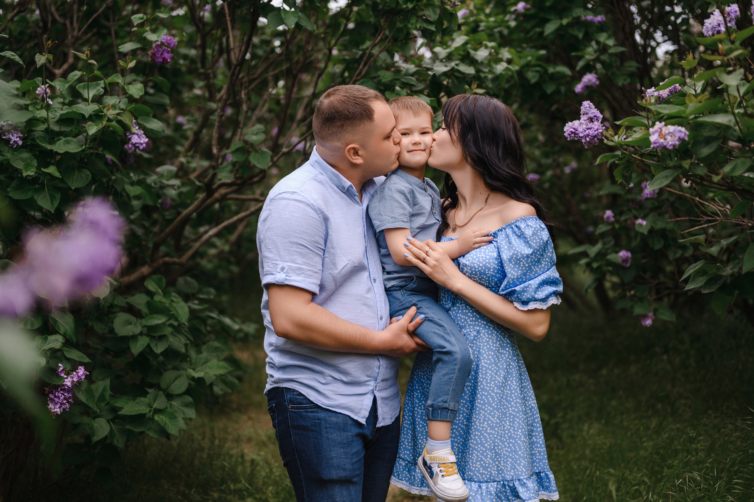 Оля, Макс и Тимоша в Ботаническом саду