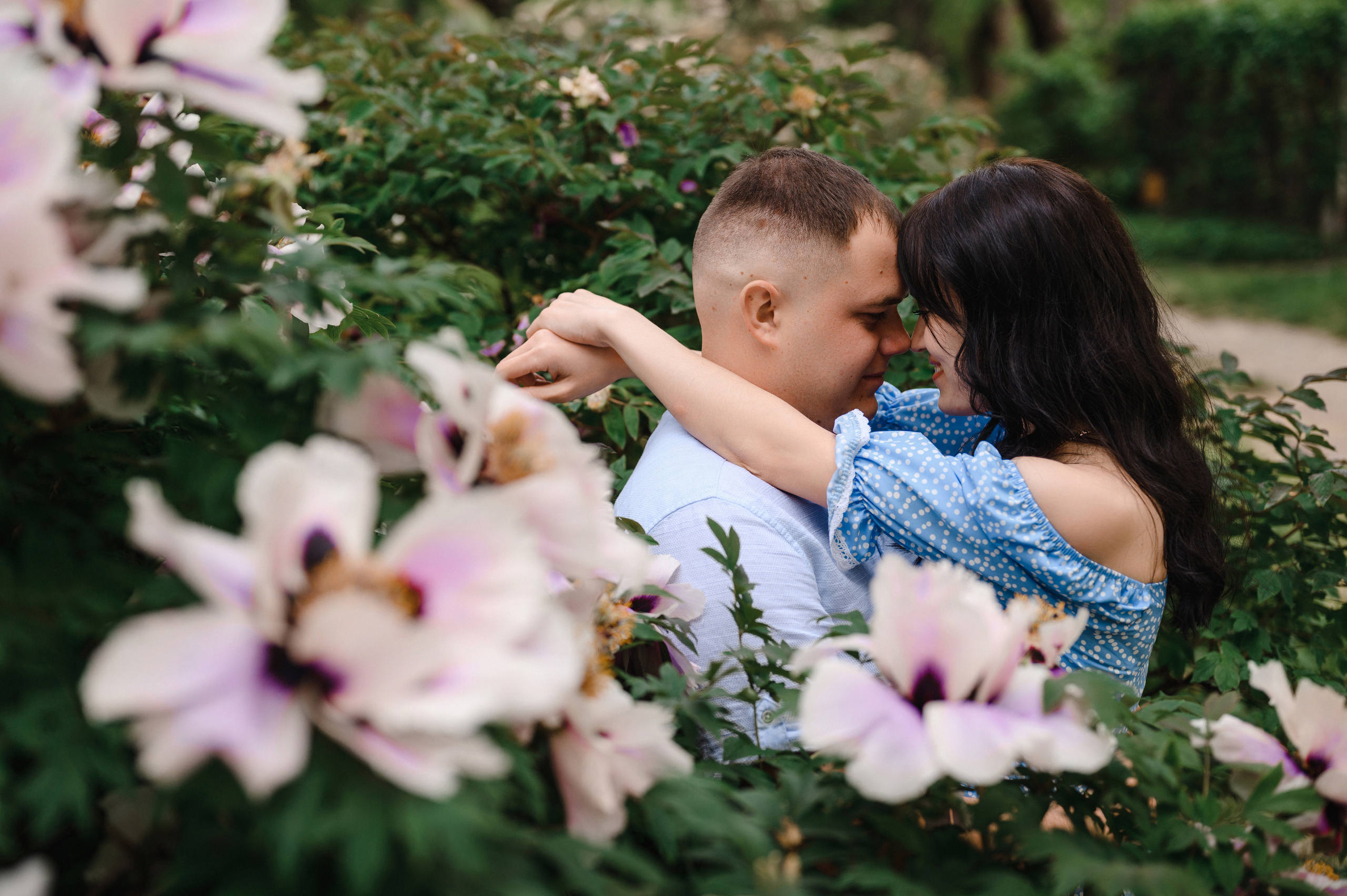 Оля, Макс и Тимоша в Ботаническом саду