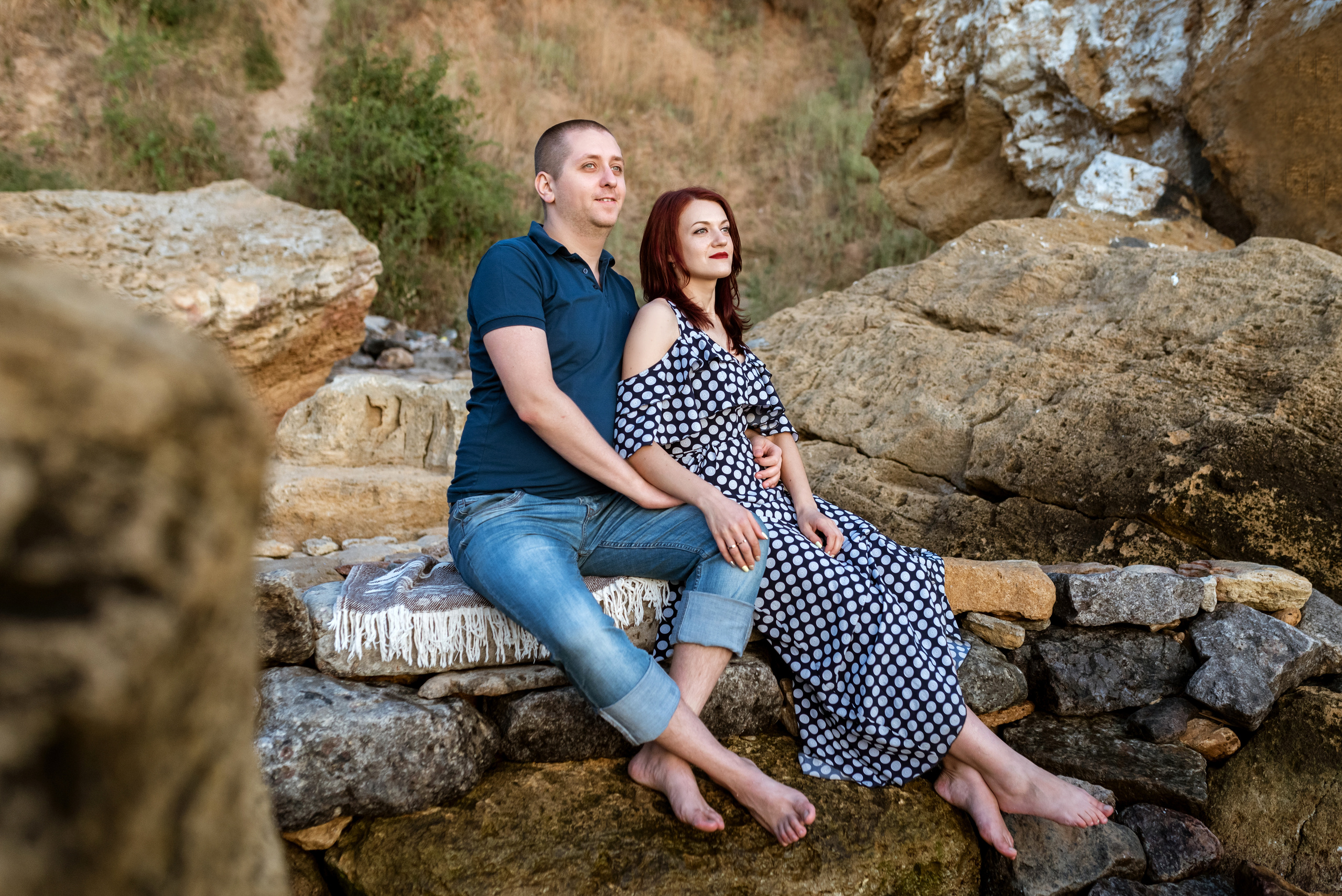 Морской рассвет. Паша и Наташа