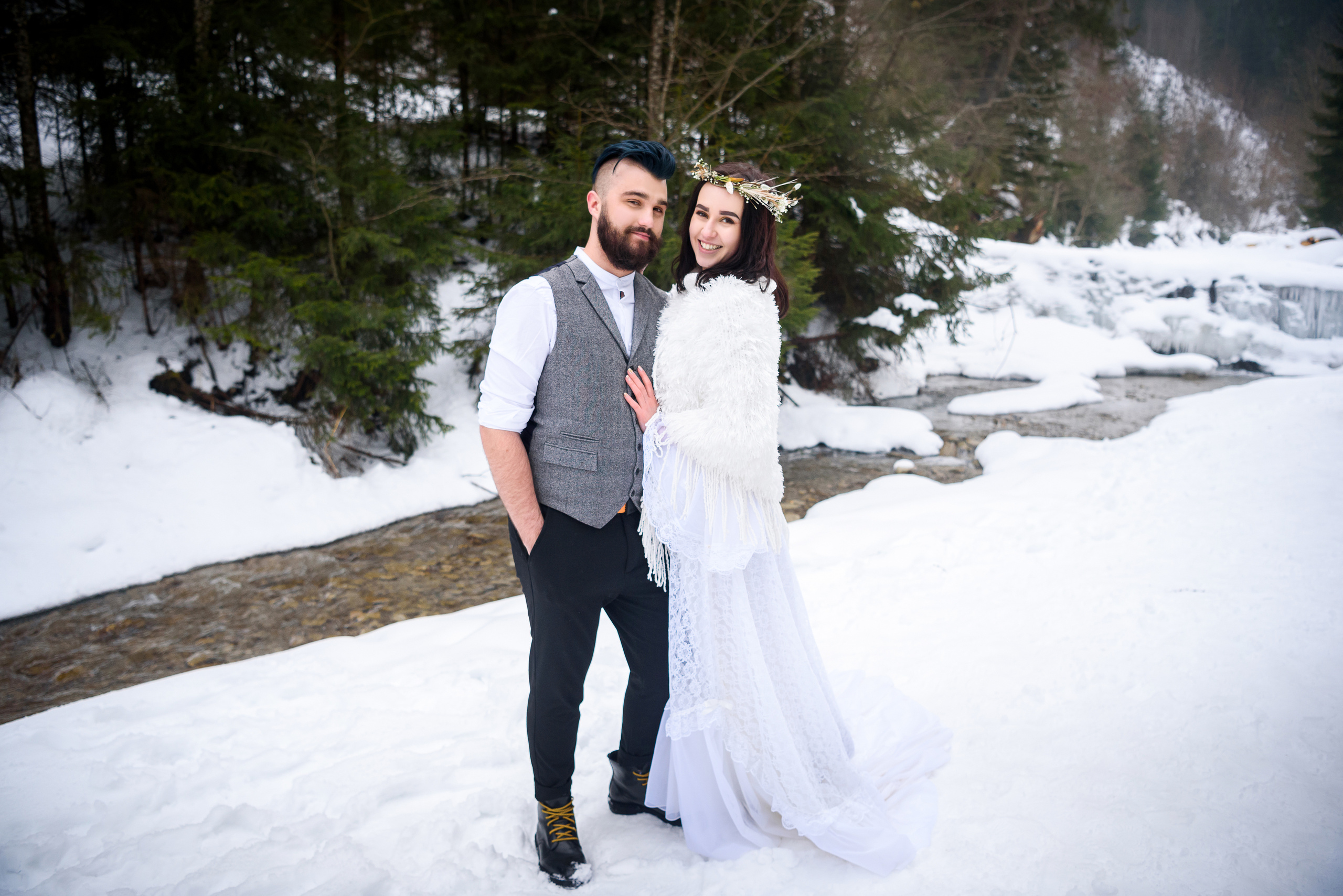 Зимняя свадьба в Карпатах