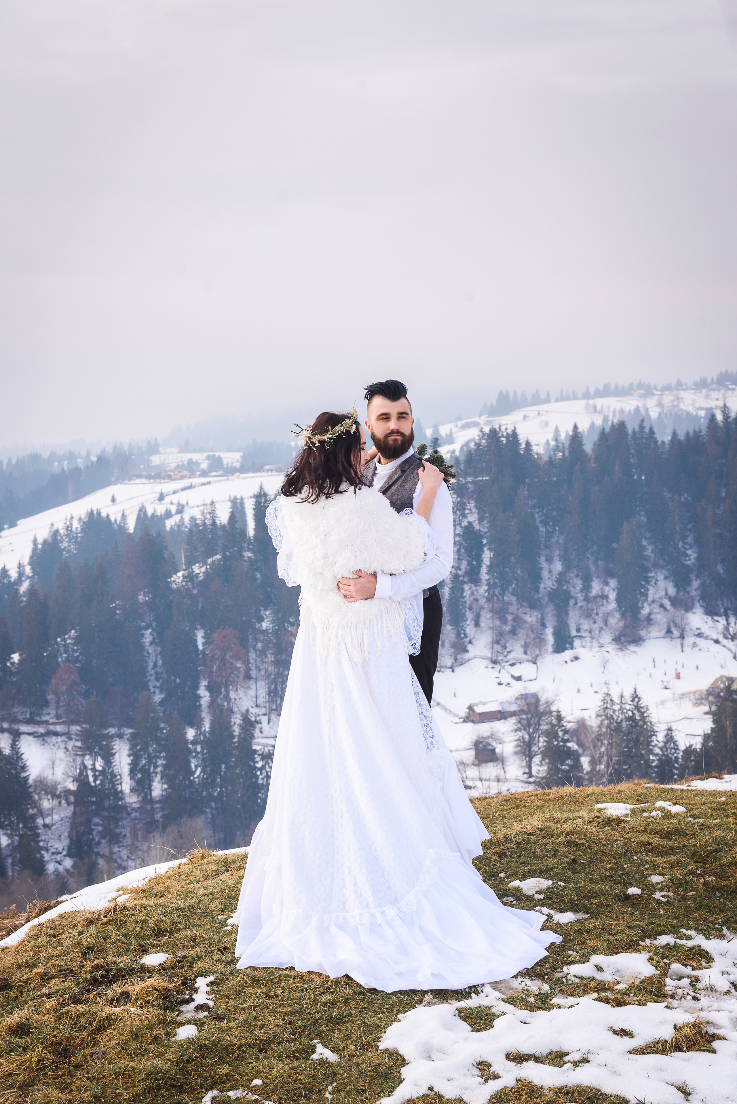 Зимняя свадьба в Карпатах