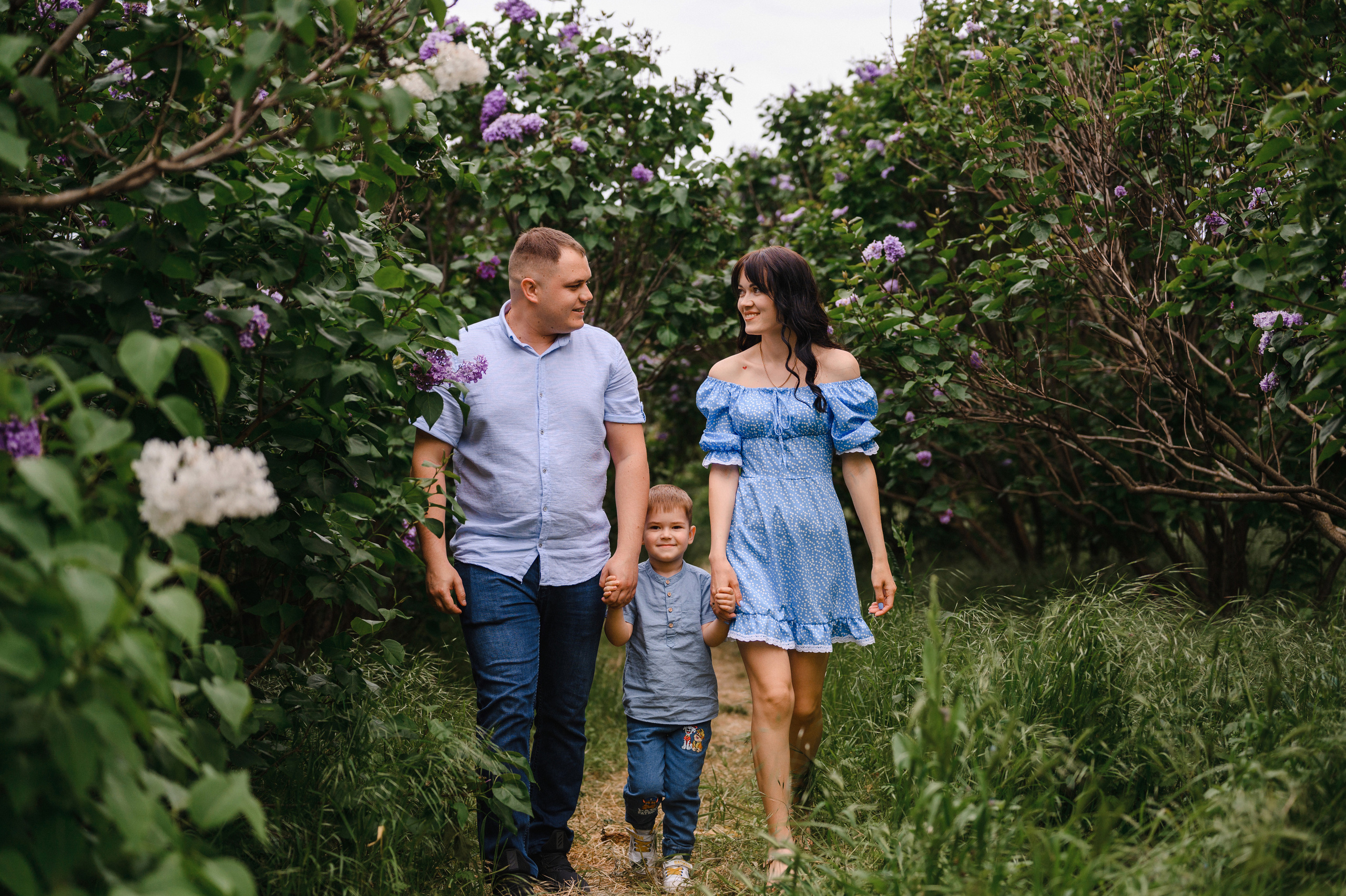 Оля, Макс и Тимоша в Ботаническом саду