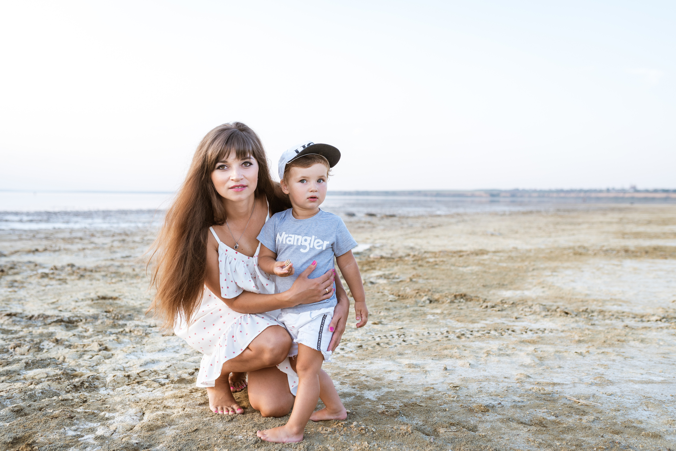 Дина и Тима на Куяльнике