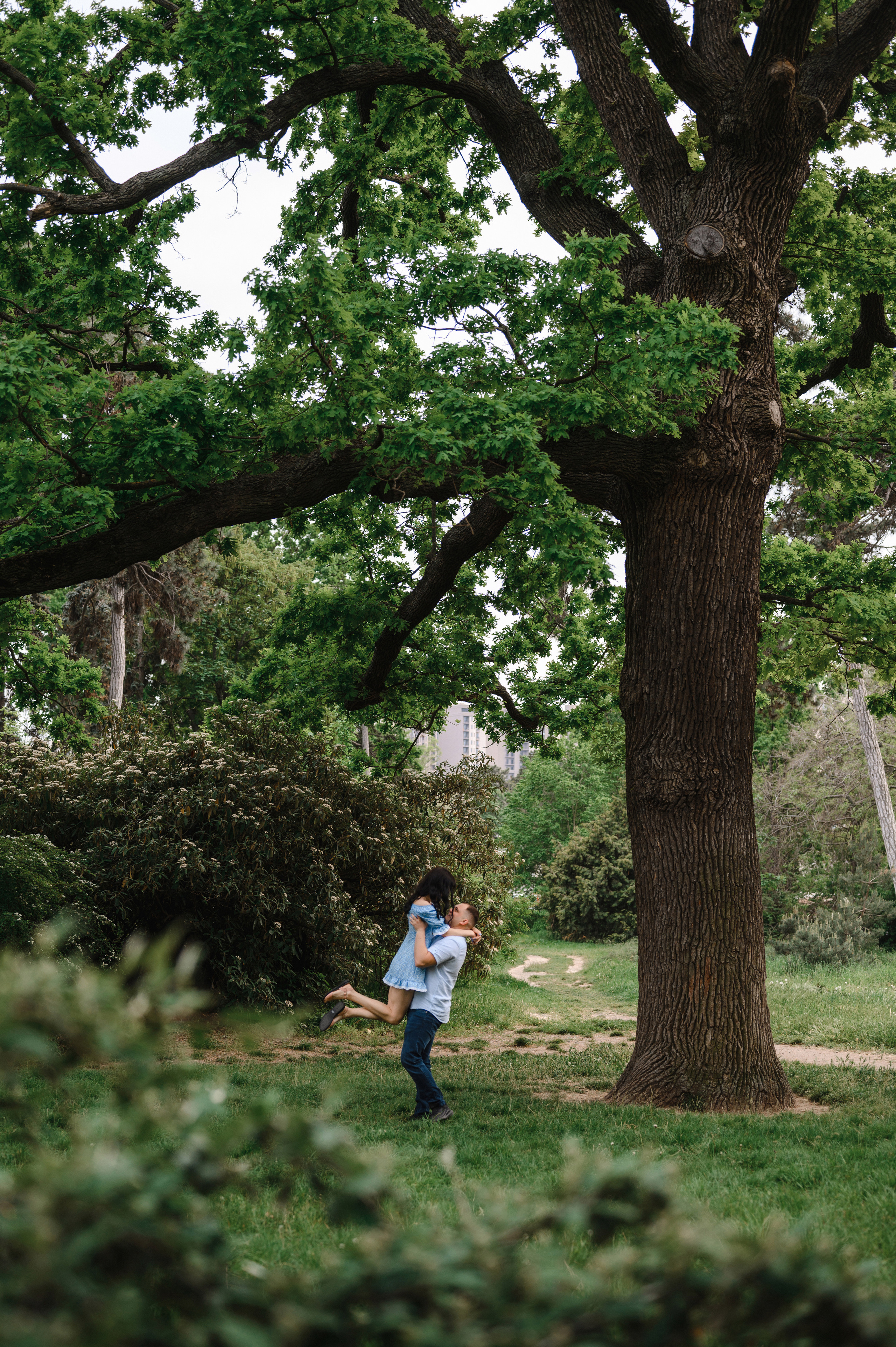 Оля, Макс и Тимоша в Ботаническом саду