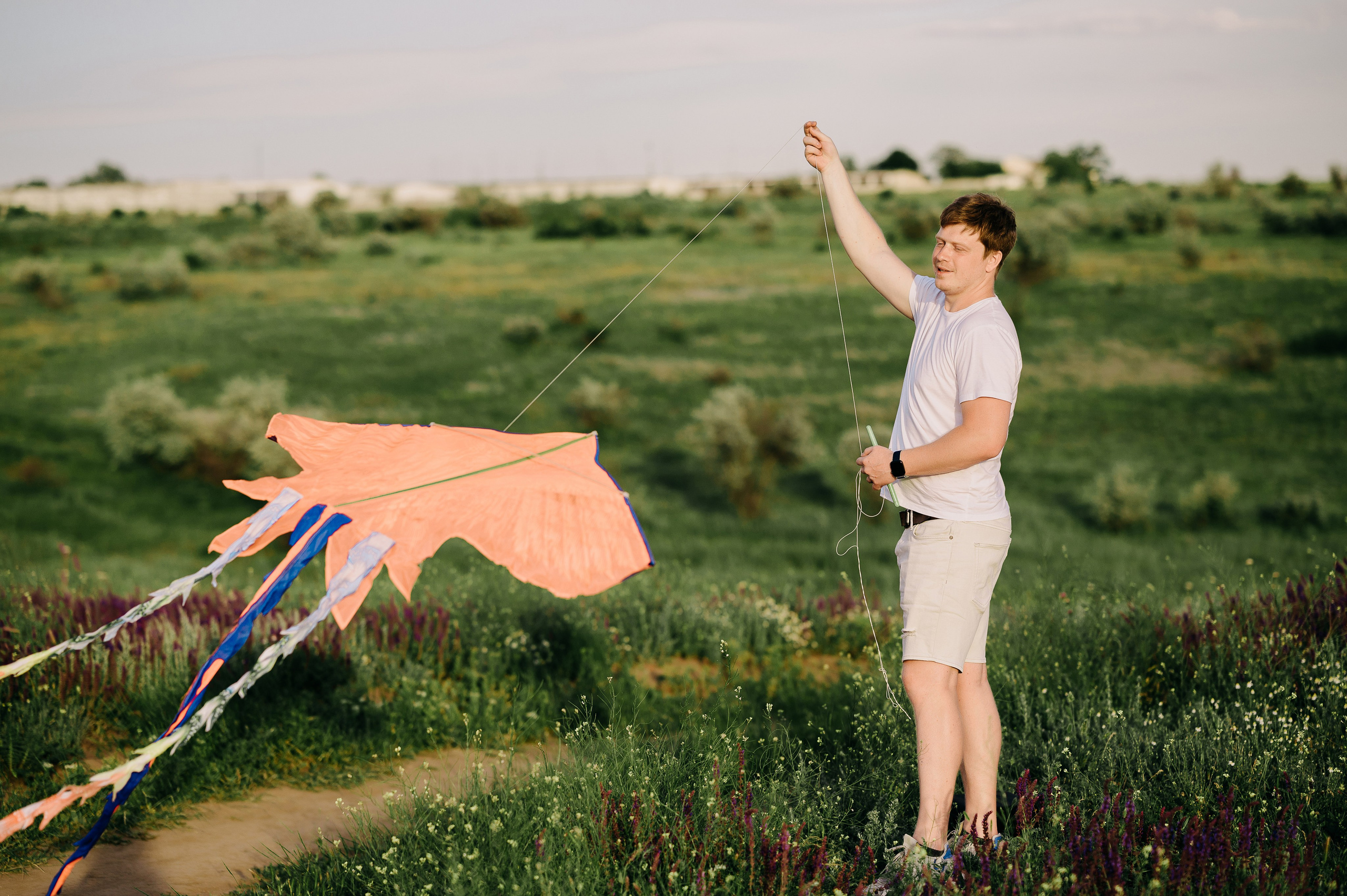 Воздушный змей, история на озере