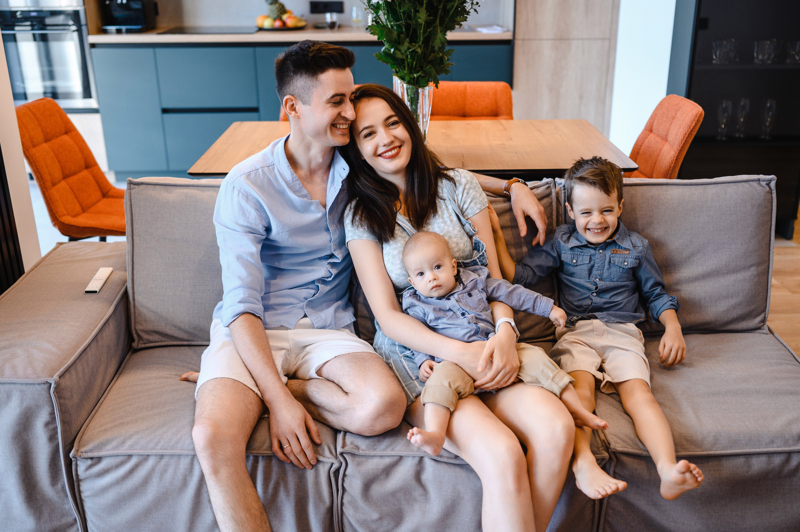 Семейная фотосессия дома