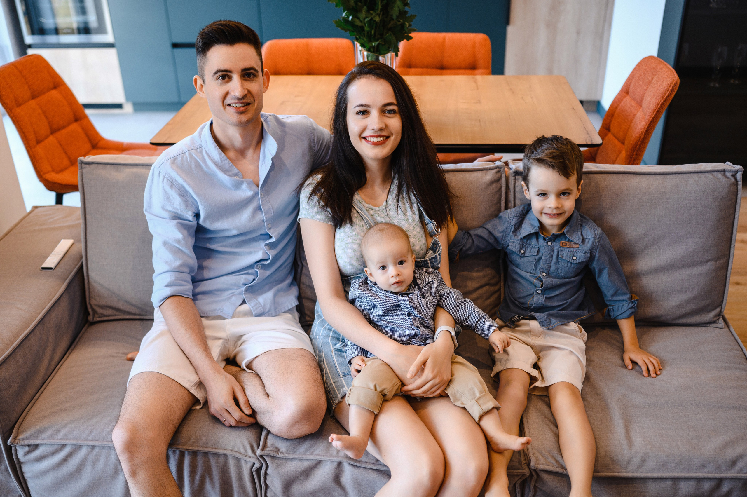 Семейная фотосессия дома