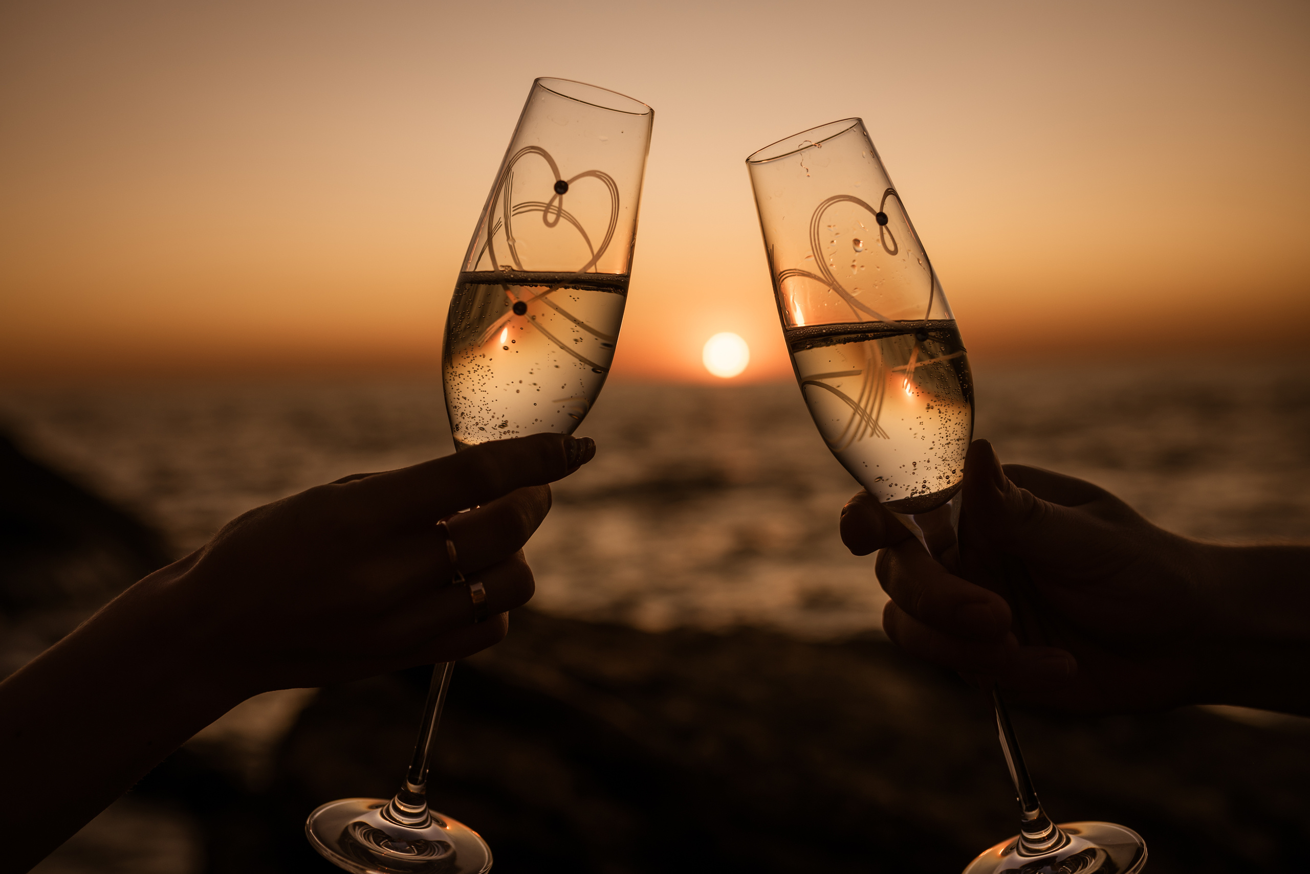 Морской рассвет. Паша и Наташа