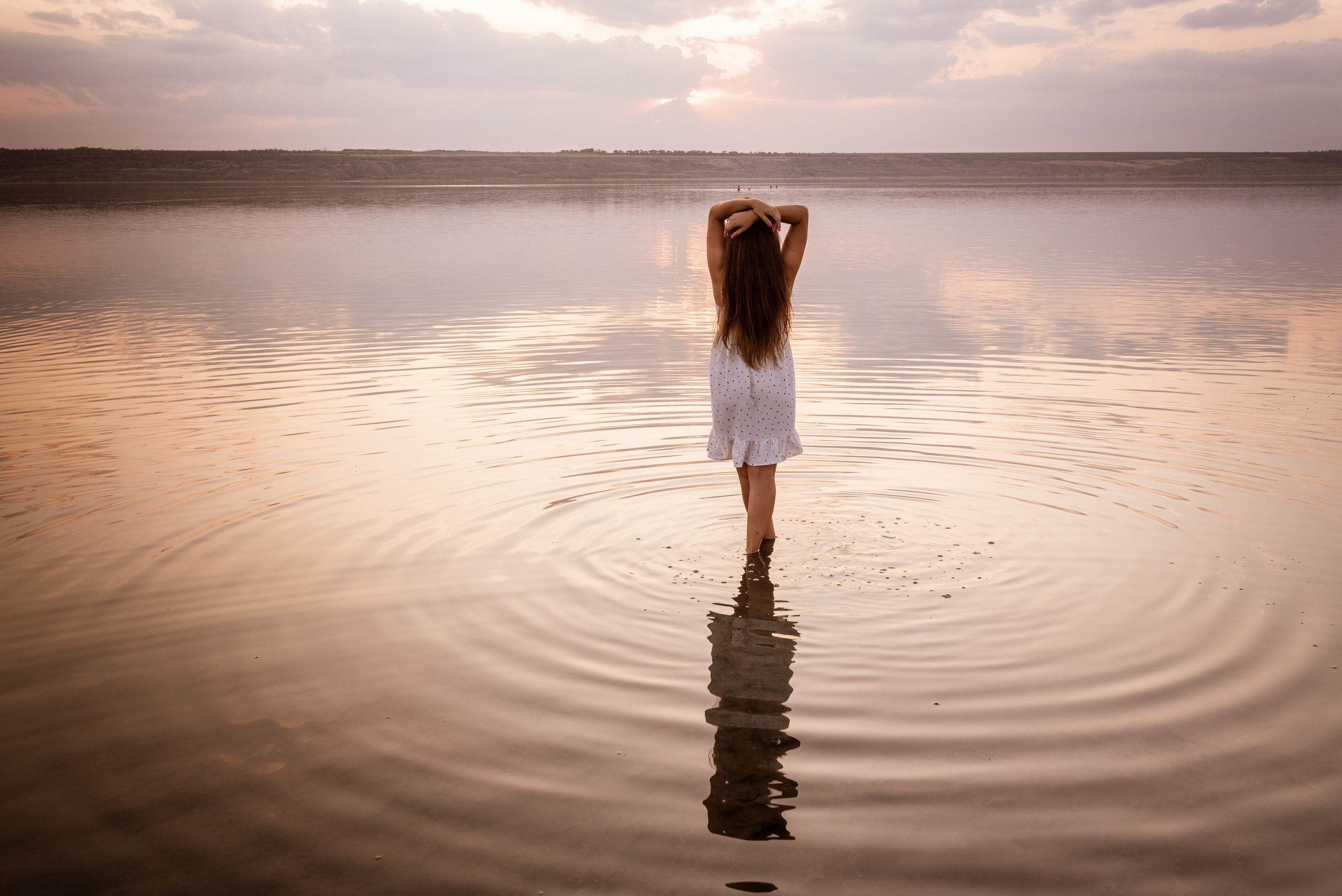 Дина и Тима на Куяльнике