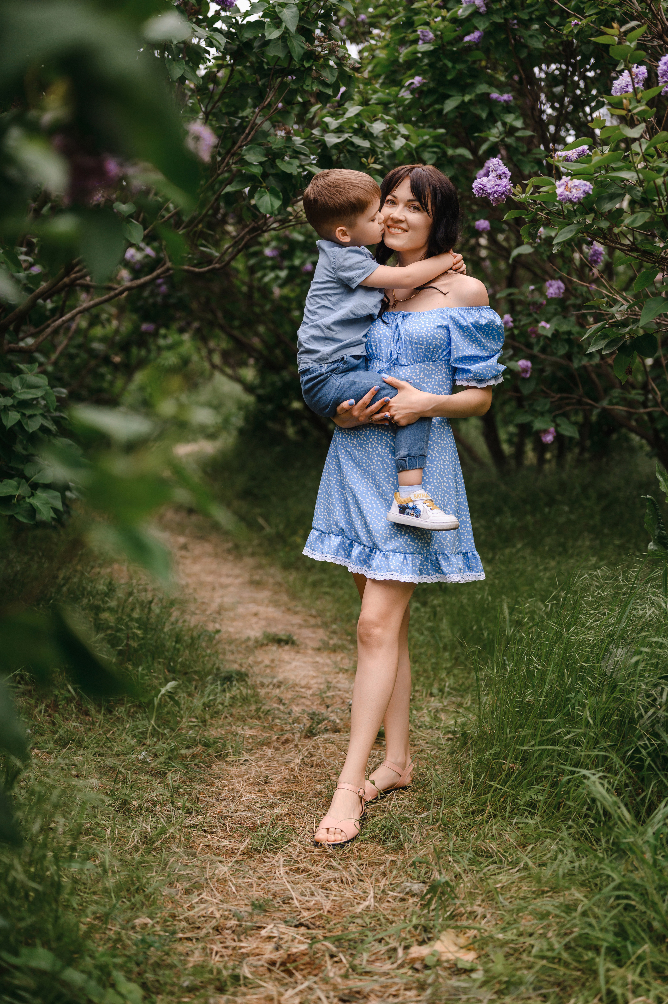 Оля, Макс и Тимоша в Ботаническом саду