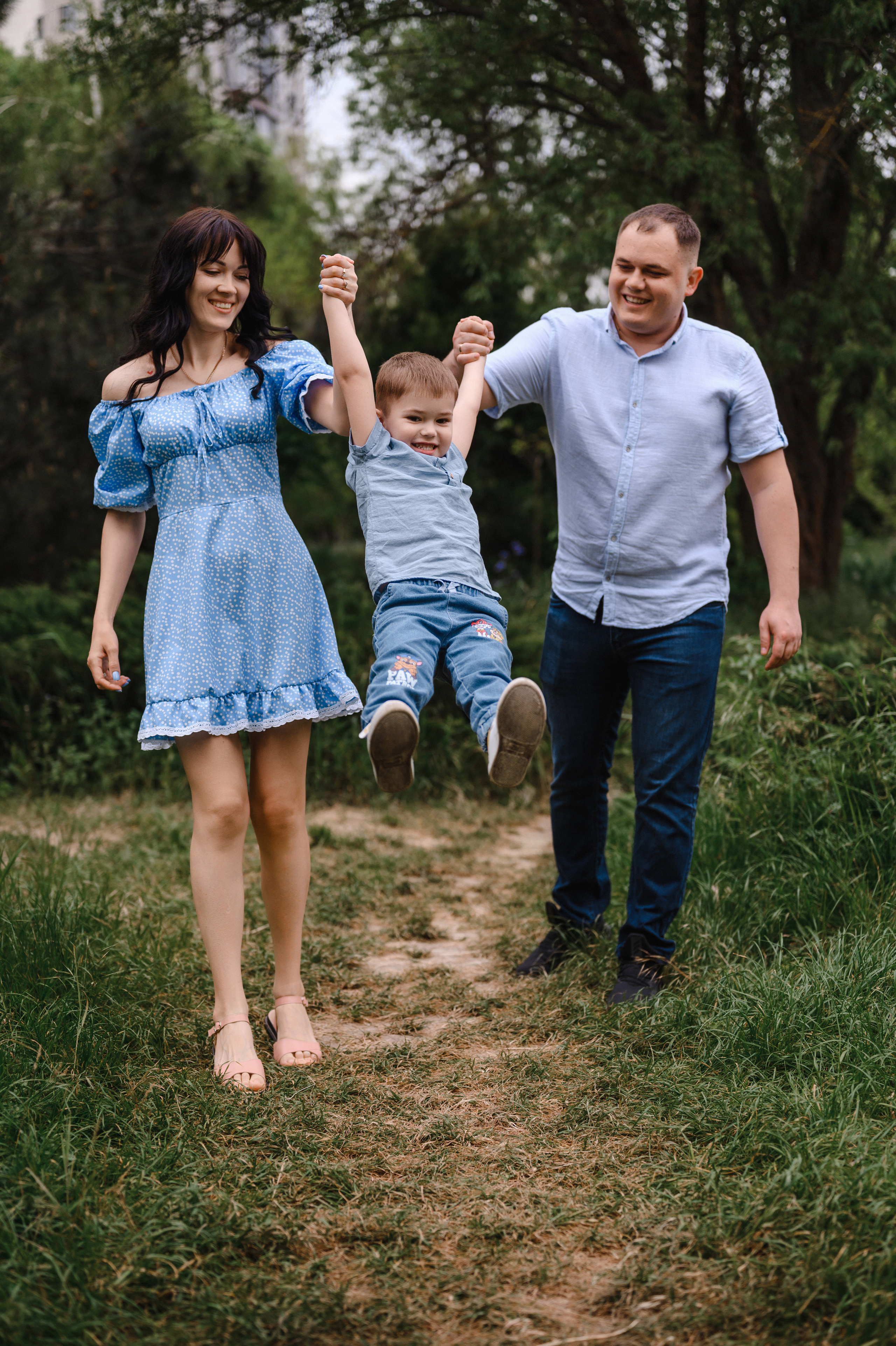 Оля, Макс и Тимоша в Ботаническом саду